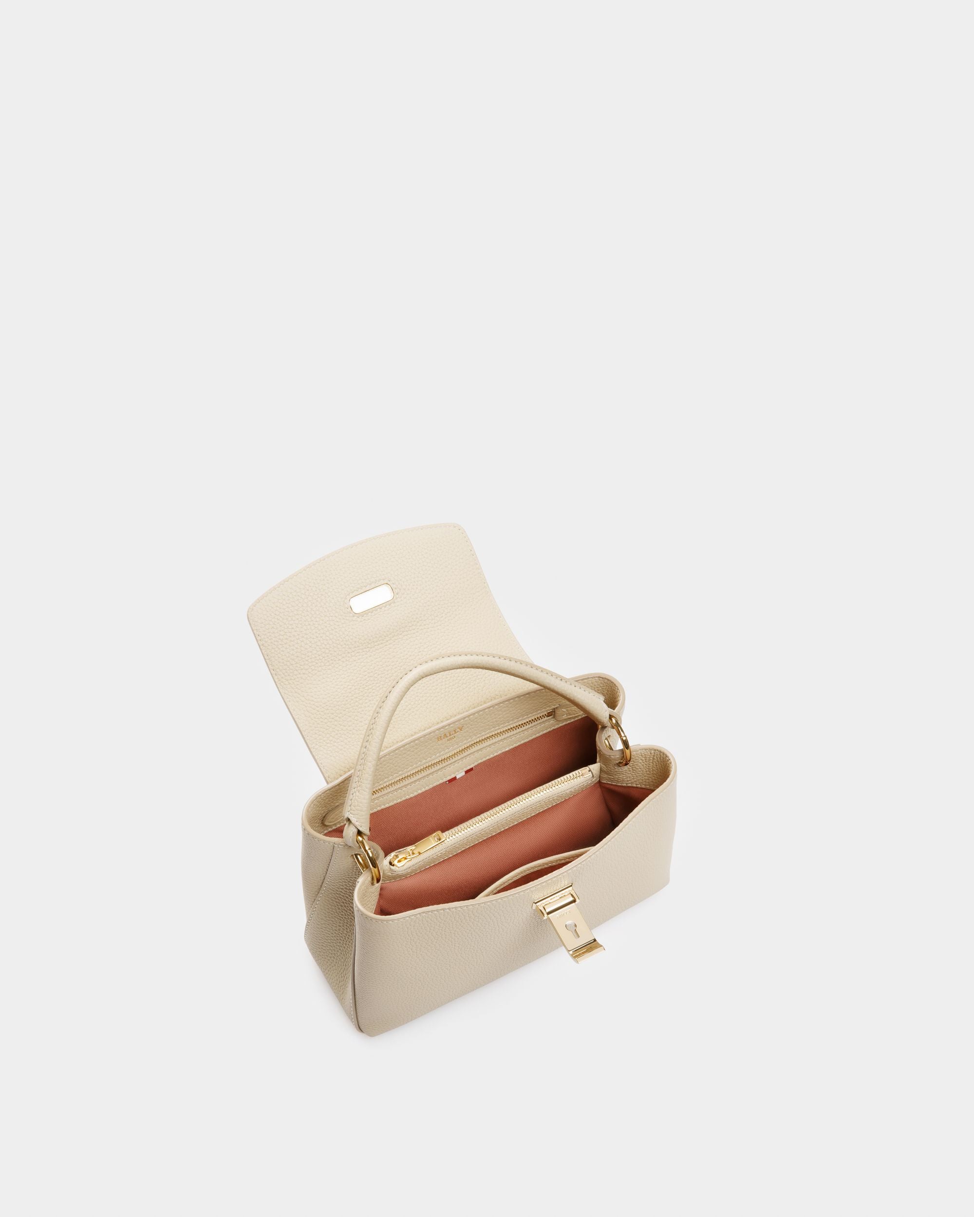 Layka Borsa A Mano In Pelle Beige Scuro - Donna - Bally - 04