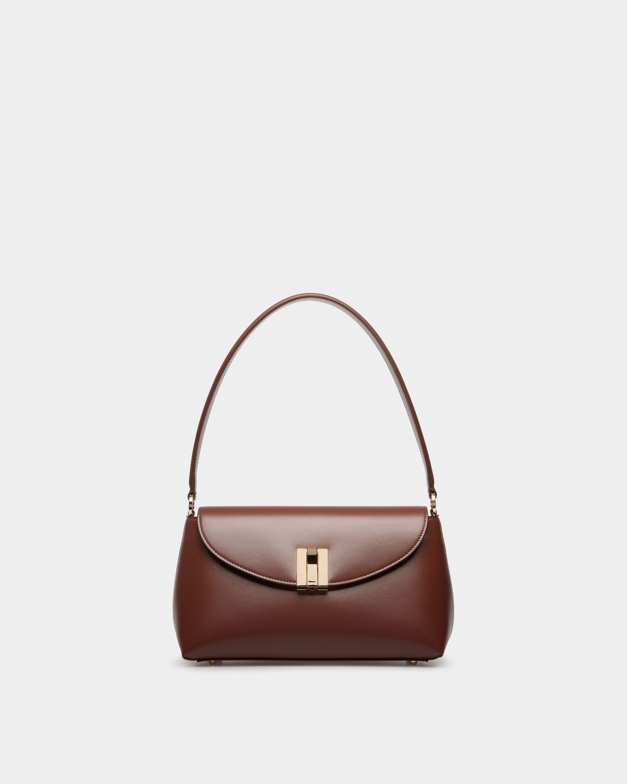 Borsa A Mano Piccola Ollam In Pelle Marrone - Donna - Bally - 01