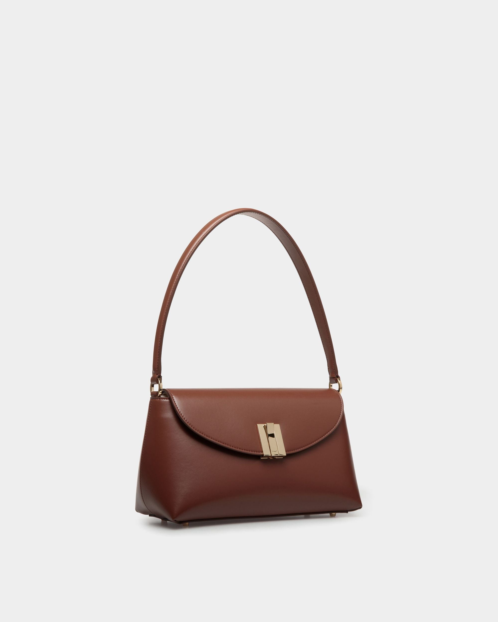 Borsa A Mano Piccola Ollam In Pelle Marrone - Donna - Bally - 03