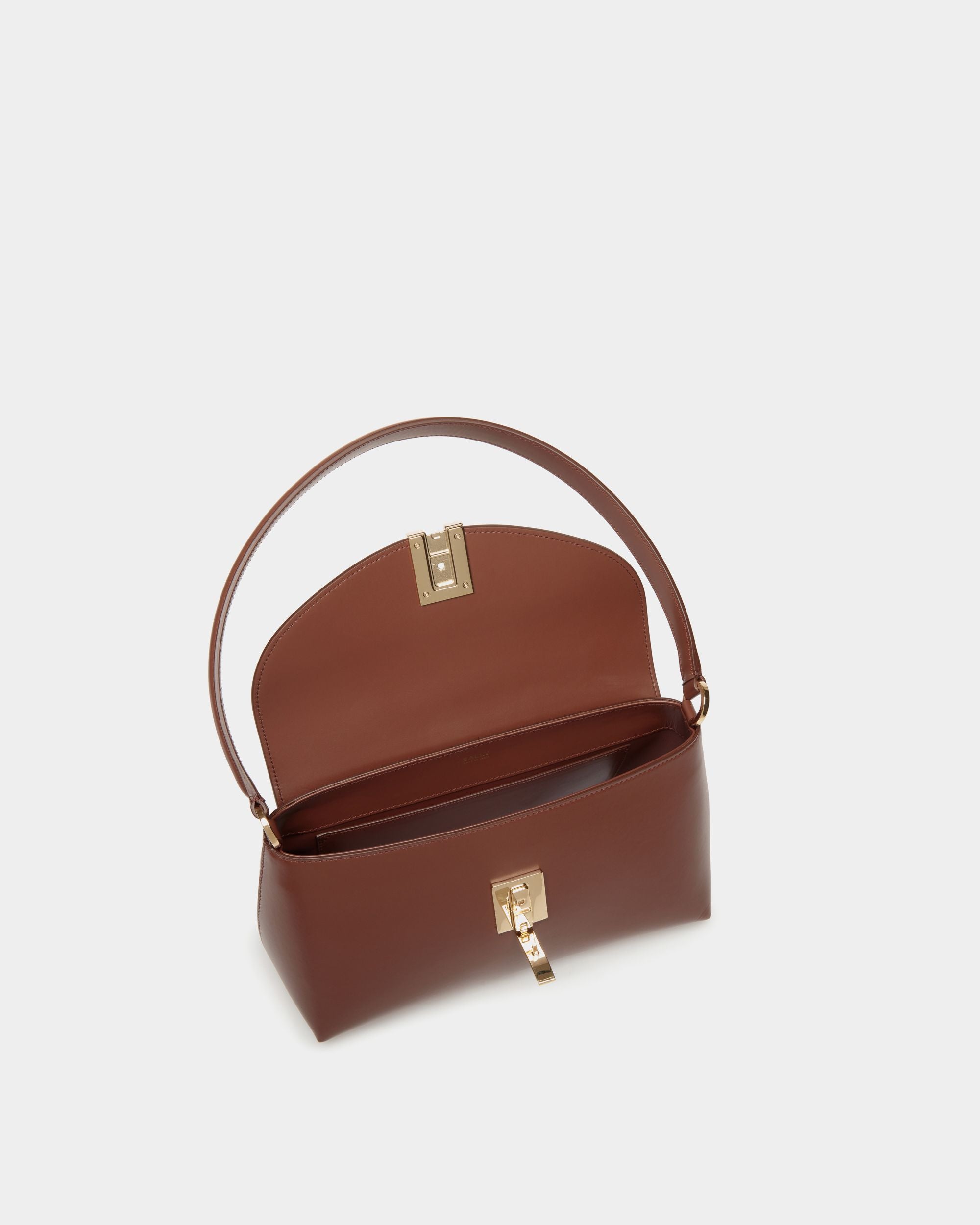 Borsa A Mano Piccola Ollam In Pelle Marrone - Donna - Bally - 04