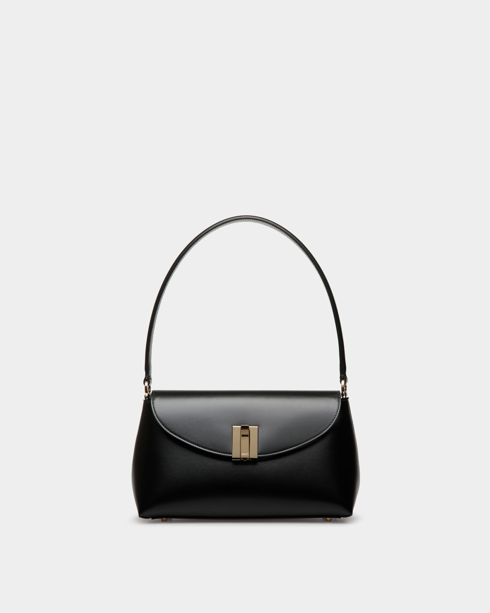 Borsa A Mano Piccola Ollam In Pelle Nera - Donna - Bally - 01