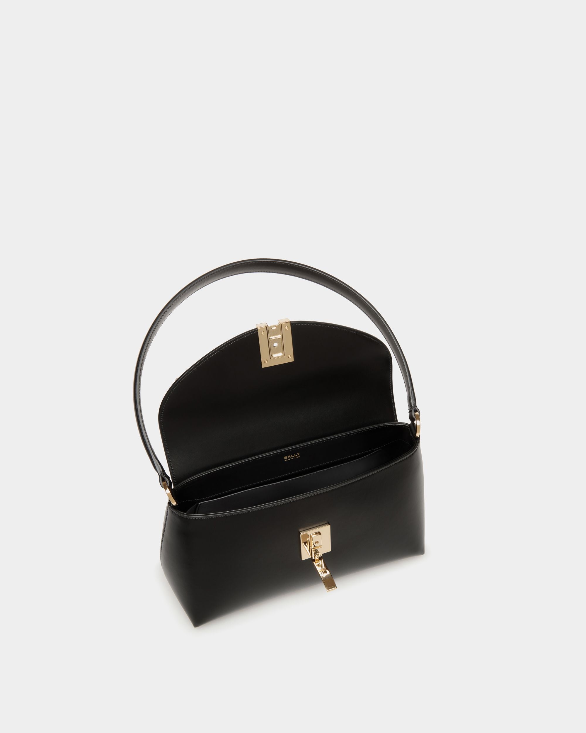 Borsa A Mano Piccola Ollam In Pelle Nera - Donna - Bally - 05