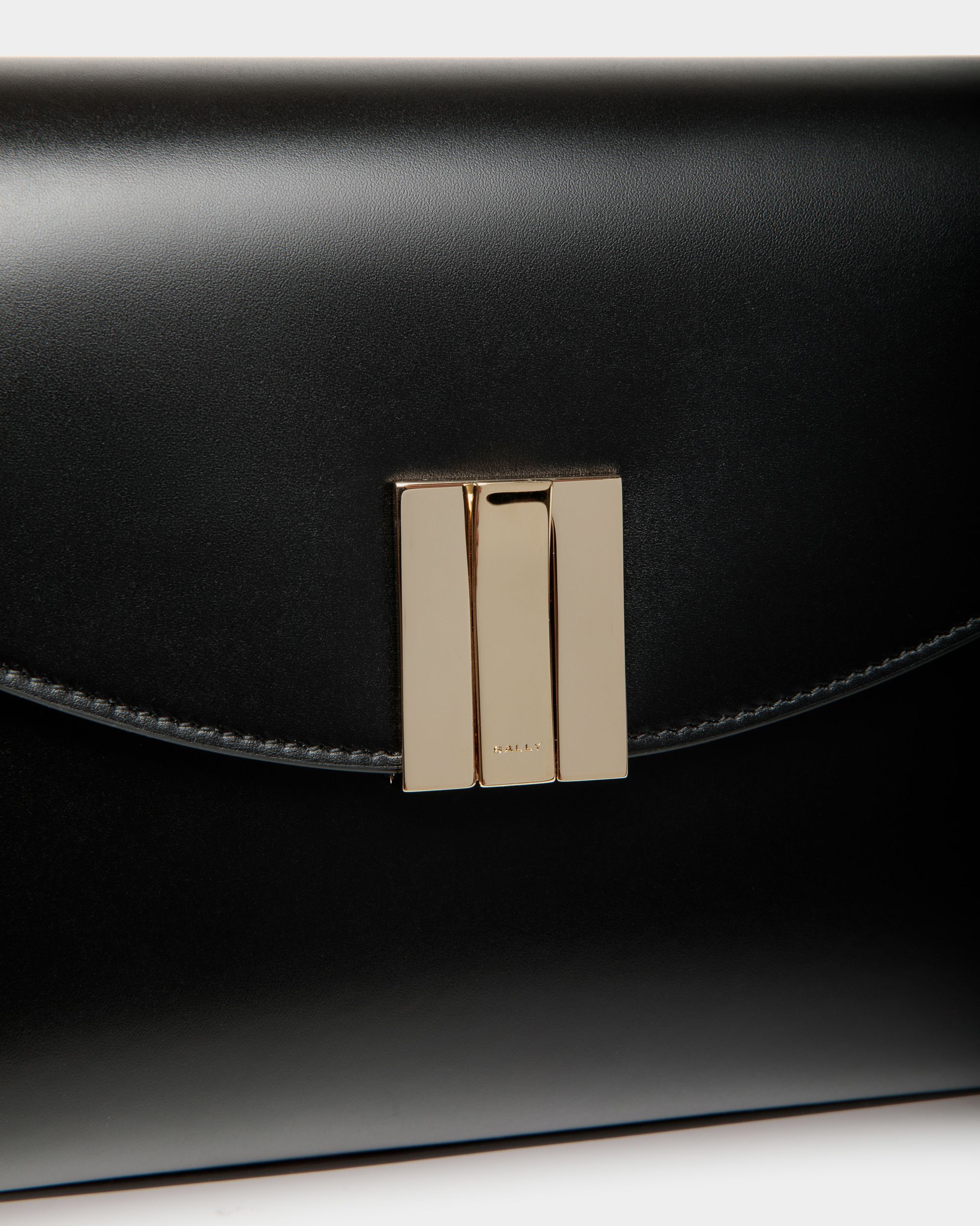 Borsa A Mano Piccola Ollam In Pelle Nera - Donna - Bally - 06