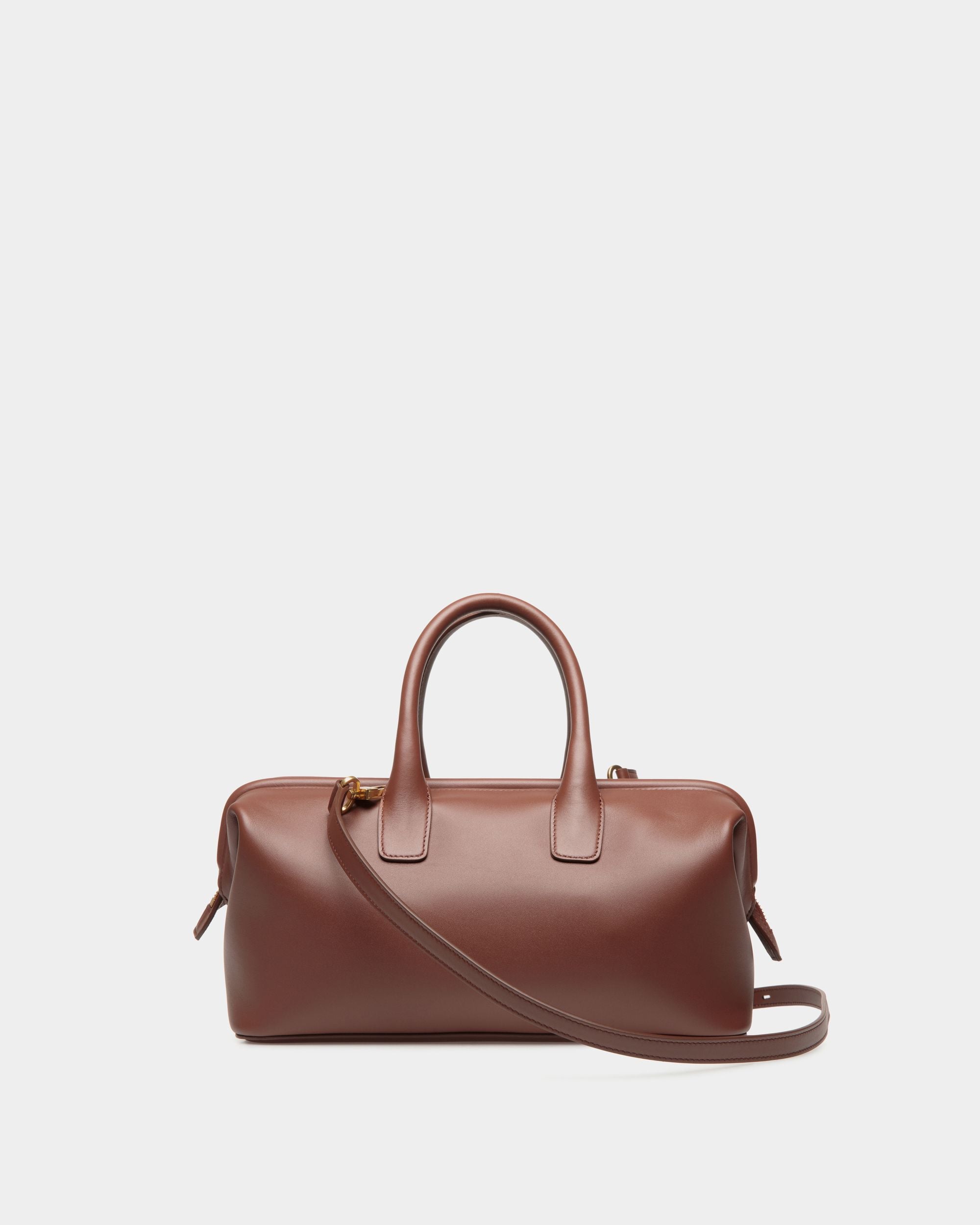 Borsa A Mano Piccola Belle In Pelle Marrone - Donna - Bally - 03