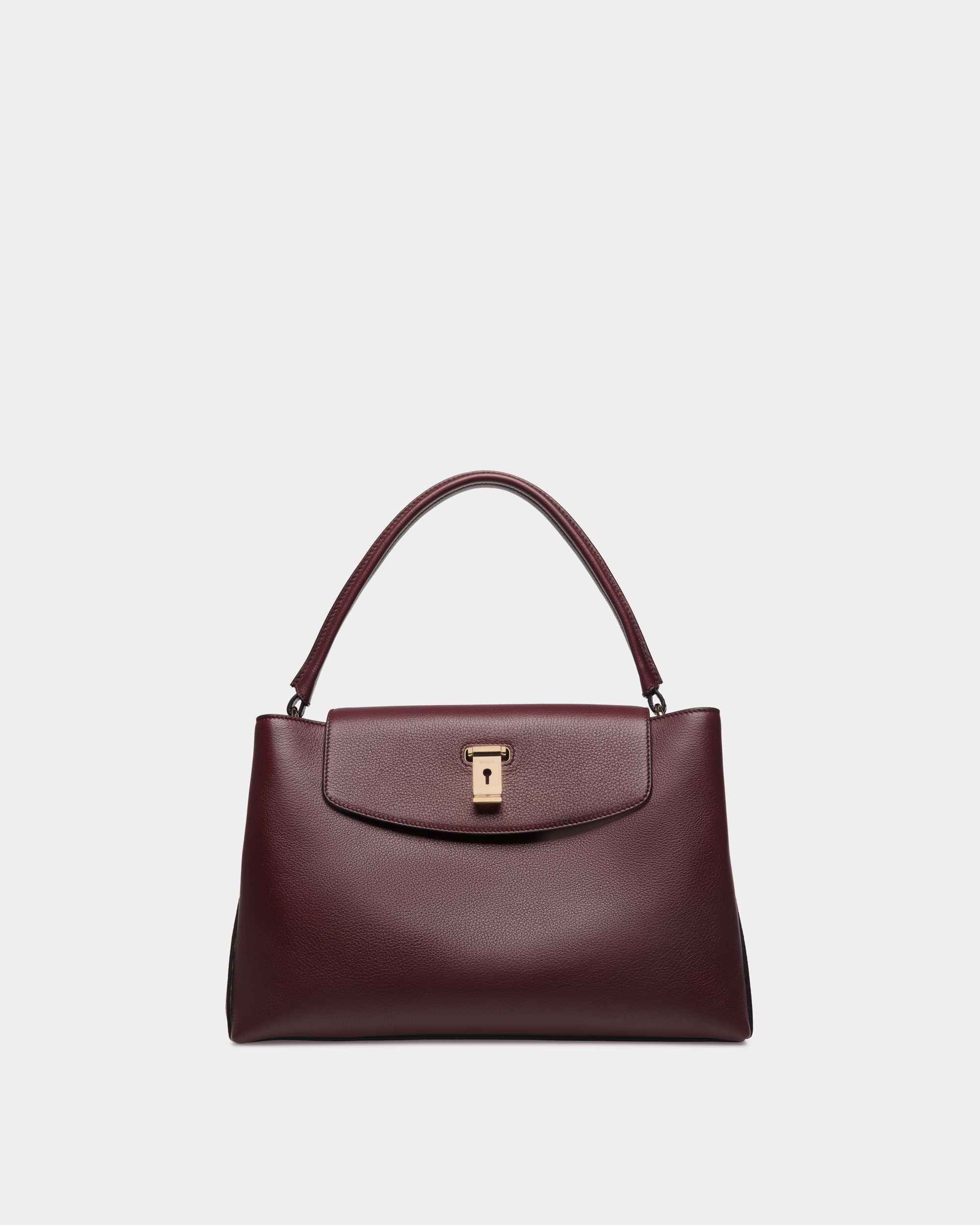 Borsa A Mano Lock Me In Pelle Granata Andorra - Donna - Bally - 01