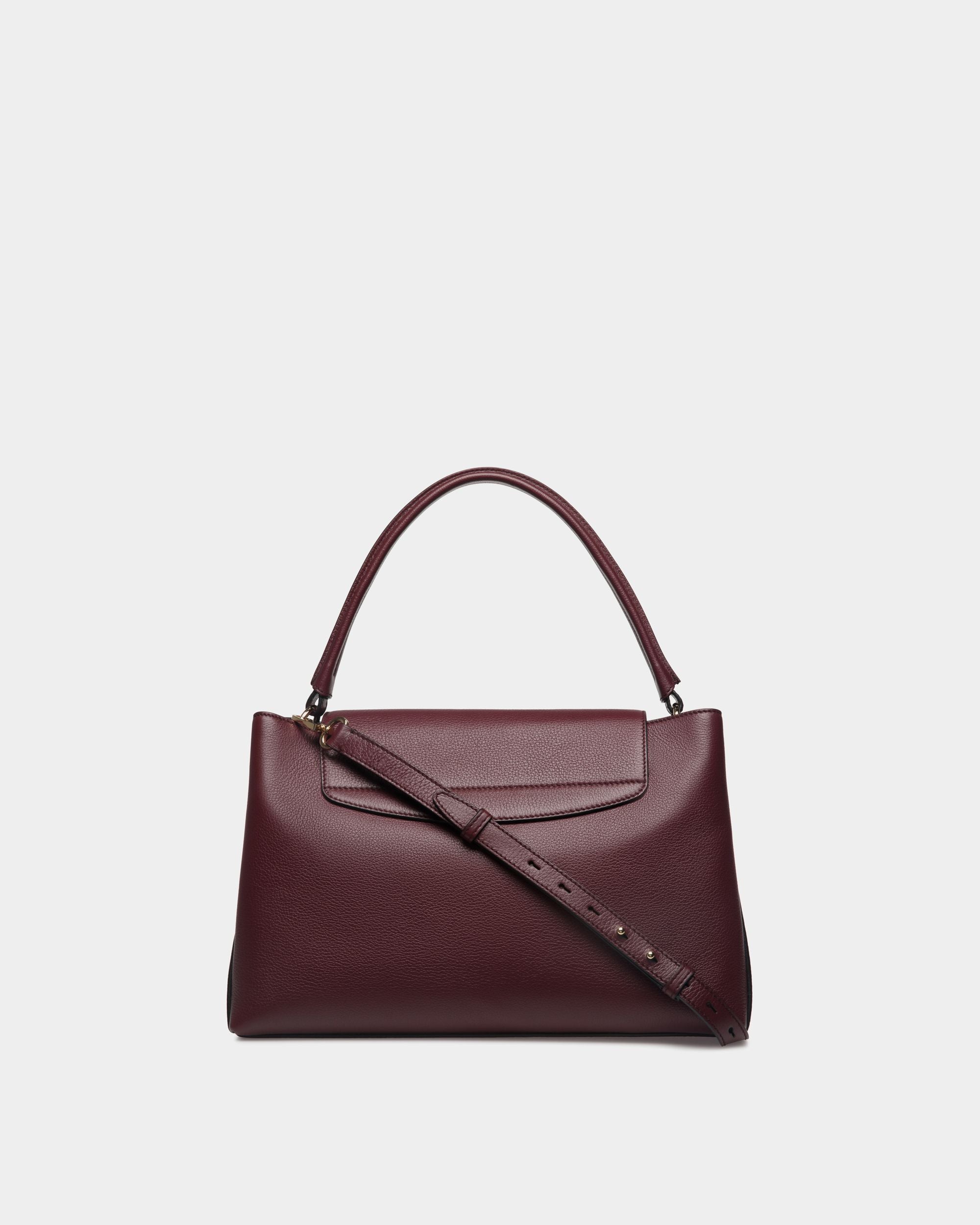 Borsa A Mano Lock Me In Pelle Granata Andorra - Donna - Bally - 03
