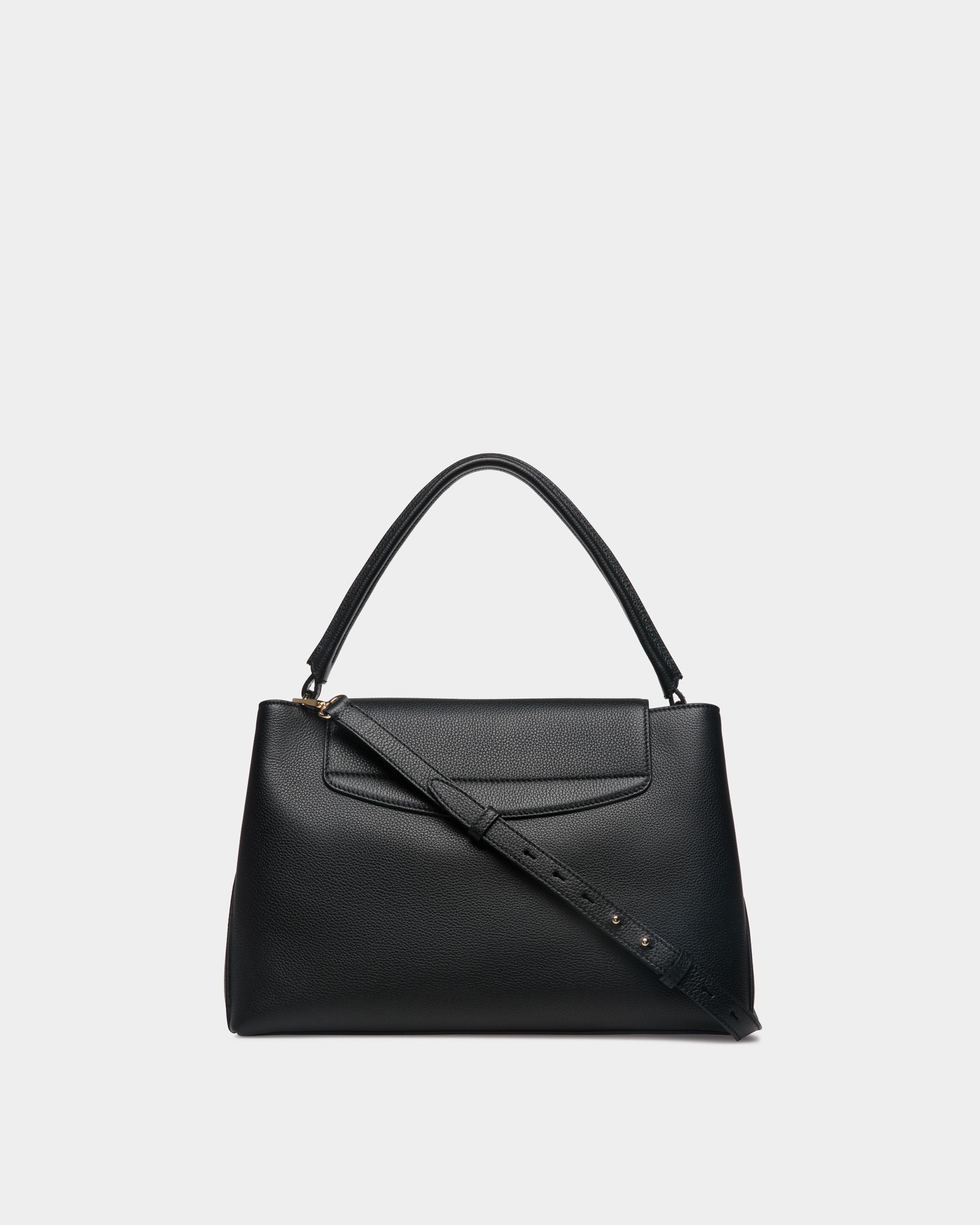 Borsa A Mano Lock Me In Pelle Granata Nera - Donna - Bally - 03