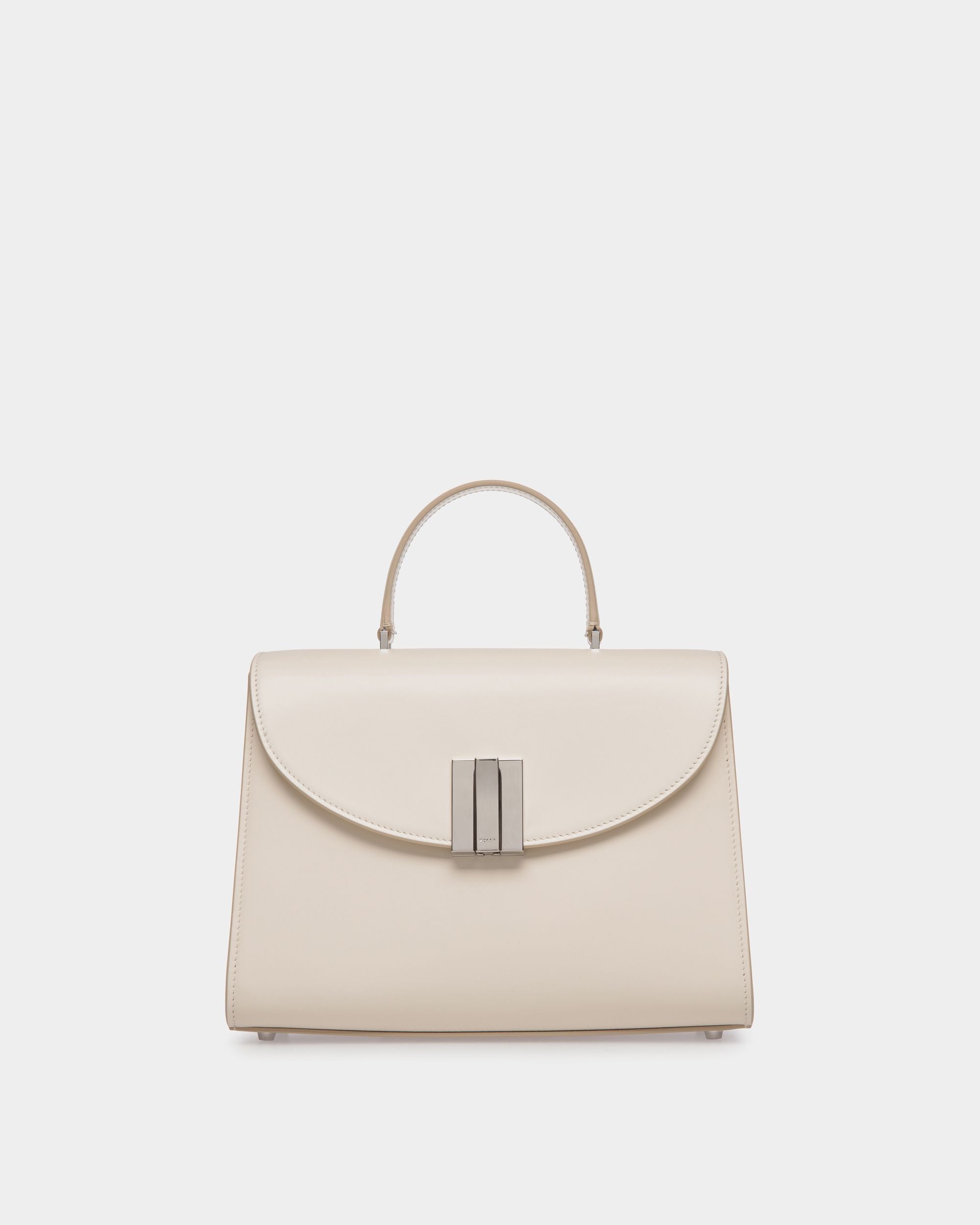 Borsa A Mano Ollam In Pelle Bianca - Donna - Bally - 01