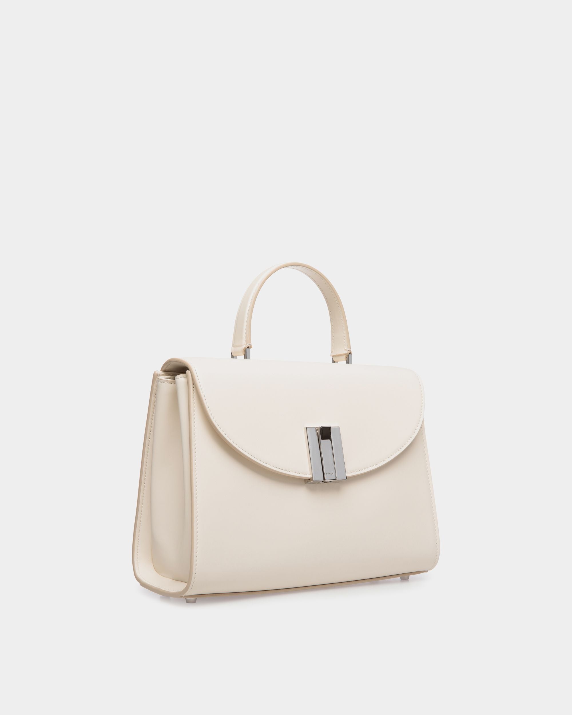 Borsa A Mano Ollam In Pelle Bianca - Donna - Bally - 04