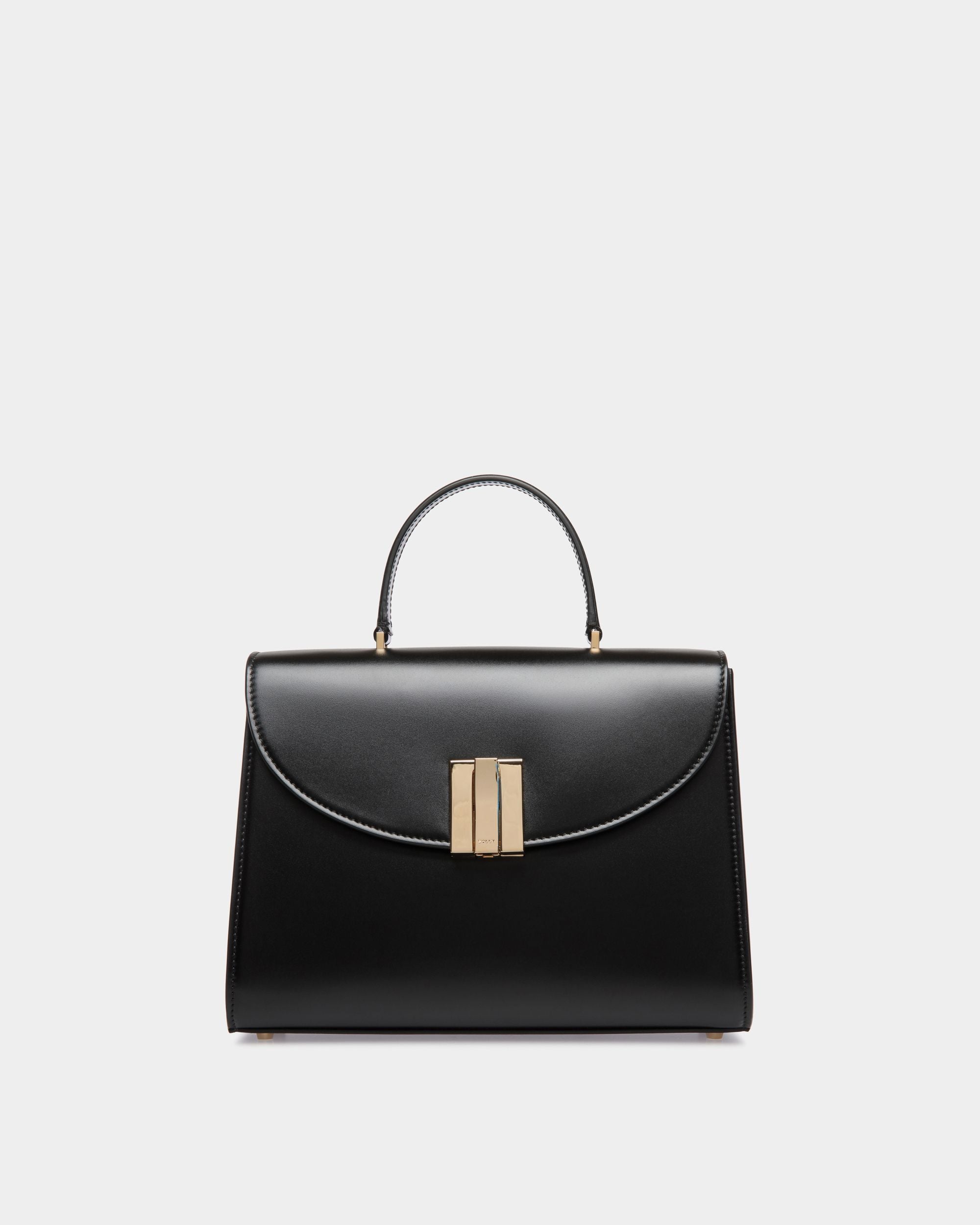 Borsa A Mano Ollam In Pelle Nera - Donna - Bally - 01