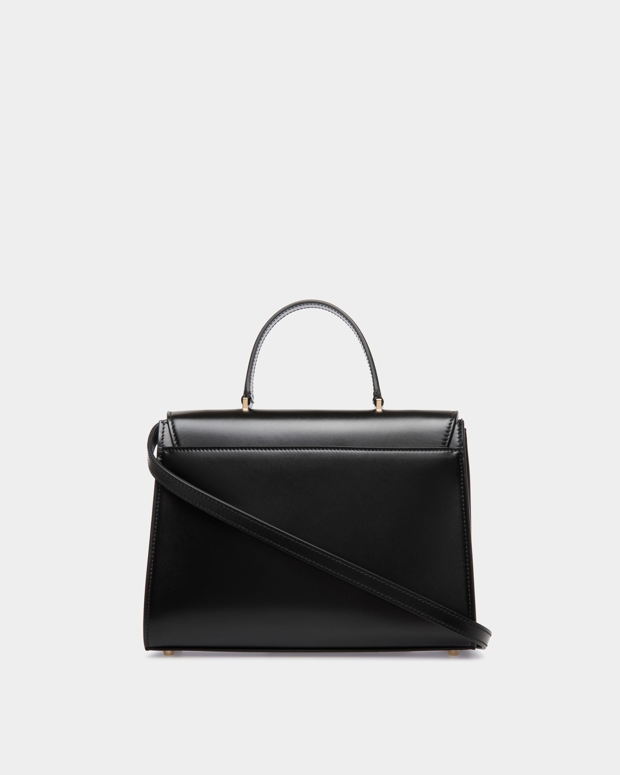 Borsa A Mano Ollam In Pelle Nera - Donna - Bally - 03