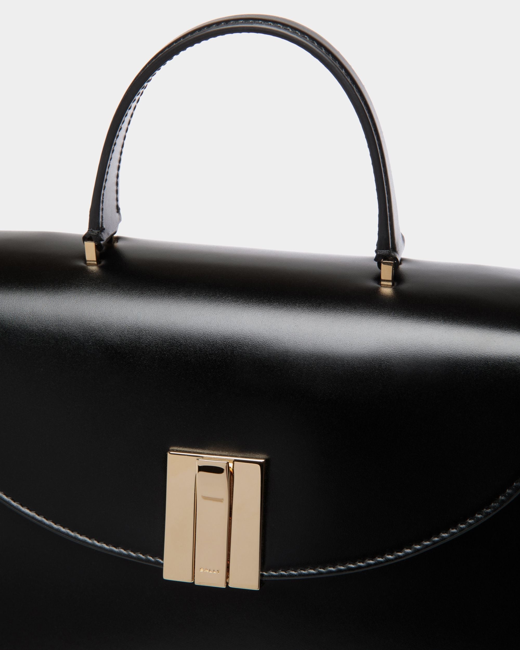 Borsa A Mano Ollam In Pelle Nera - Donna - Bally - 06