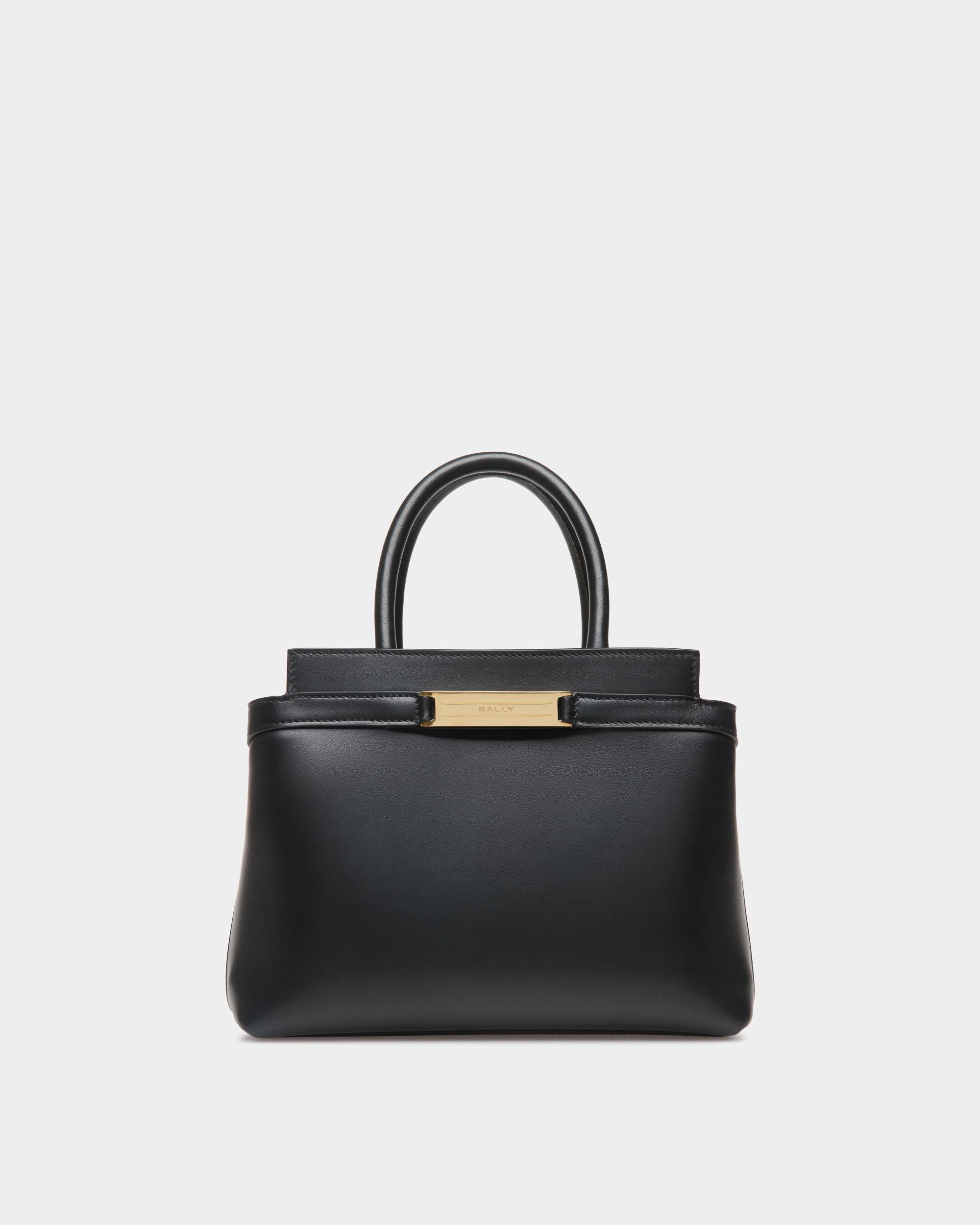 Tote Bag Piccola Deco In Pelle Nera - Donna - Bally - 01