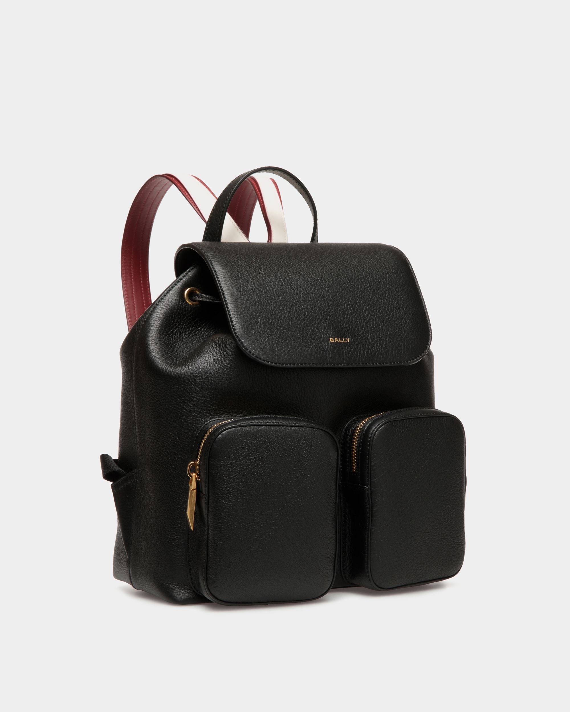 Zaino Code In Pelle Nera - Donna - Bally - 02