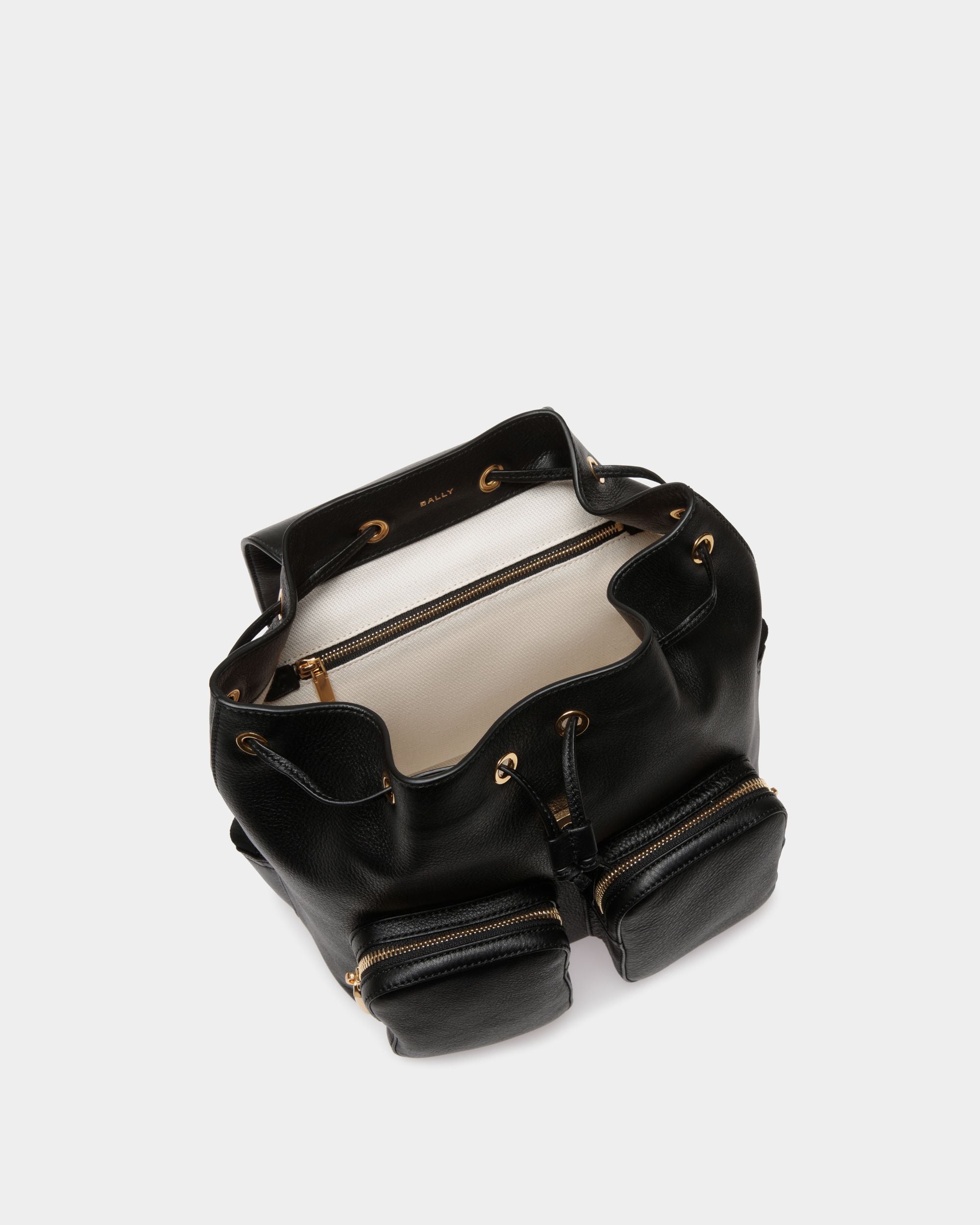 Zaino Code In Pelle Nera - Donna - Bally - 03