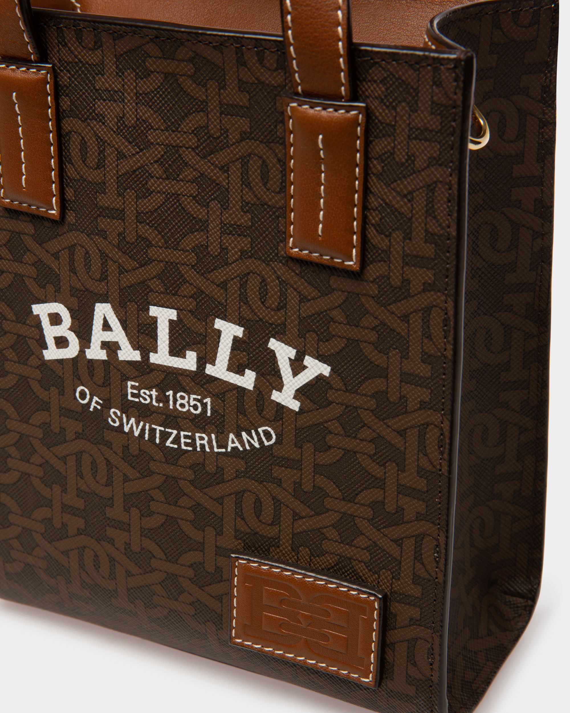 Crystalia Xs Borsa Mini In Tpu Marrone - Donna - Bally - 05