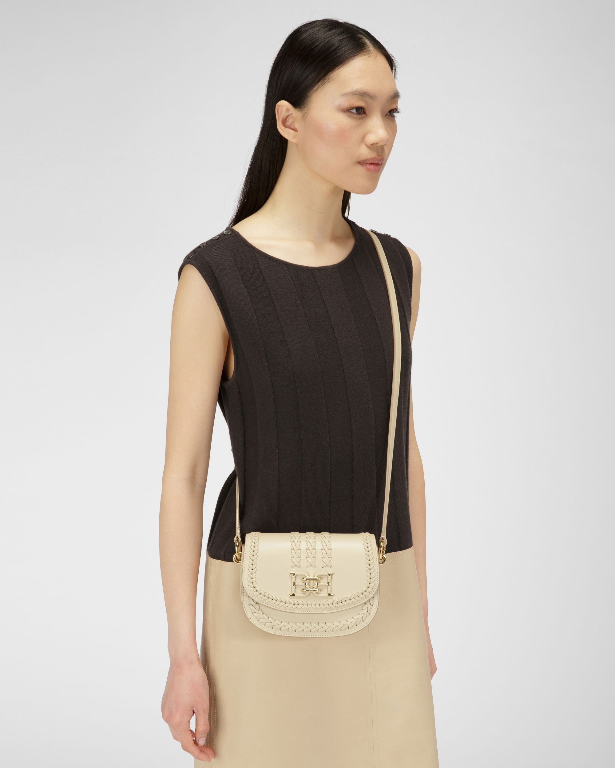 Baily Minibag In Pelle Beige Chiaro - Donna - Bally - 02