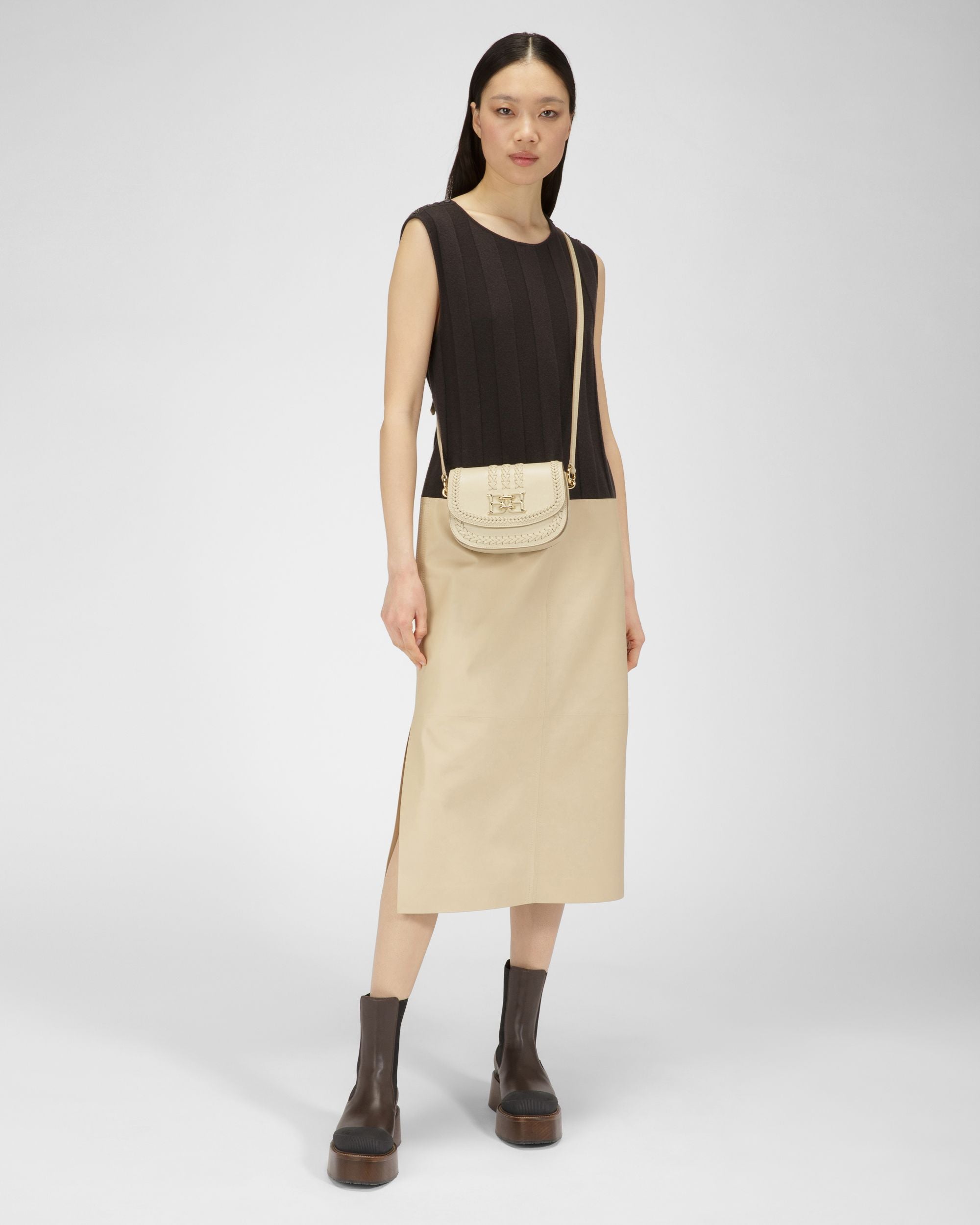 Baily Minibag In Pelle Beige Chiaro - Donna - Bally - 06