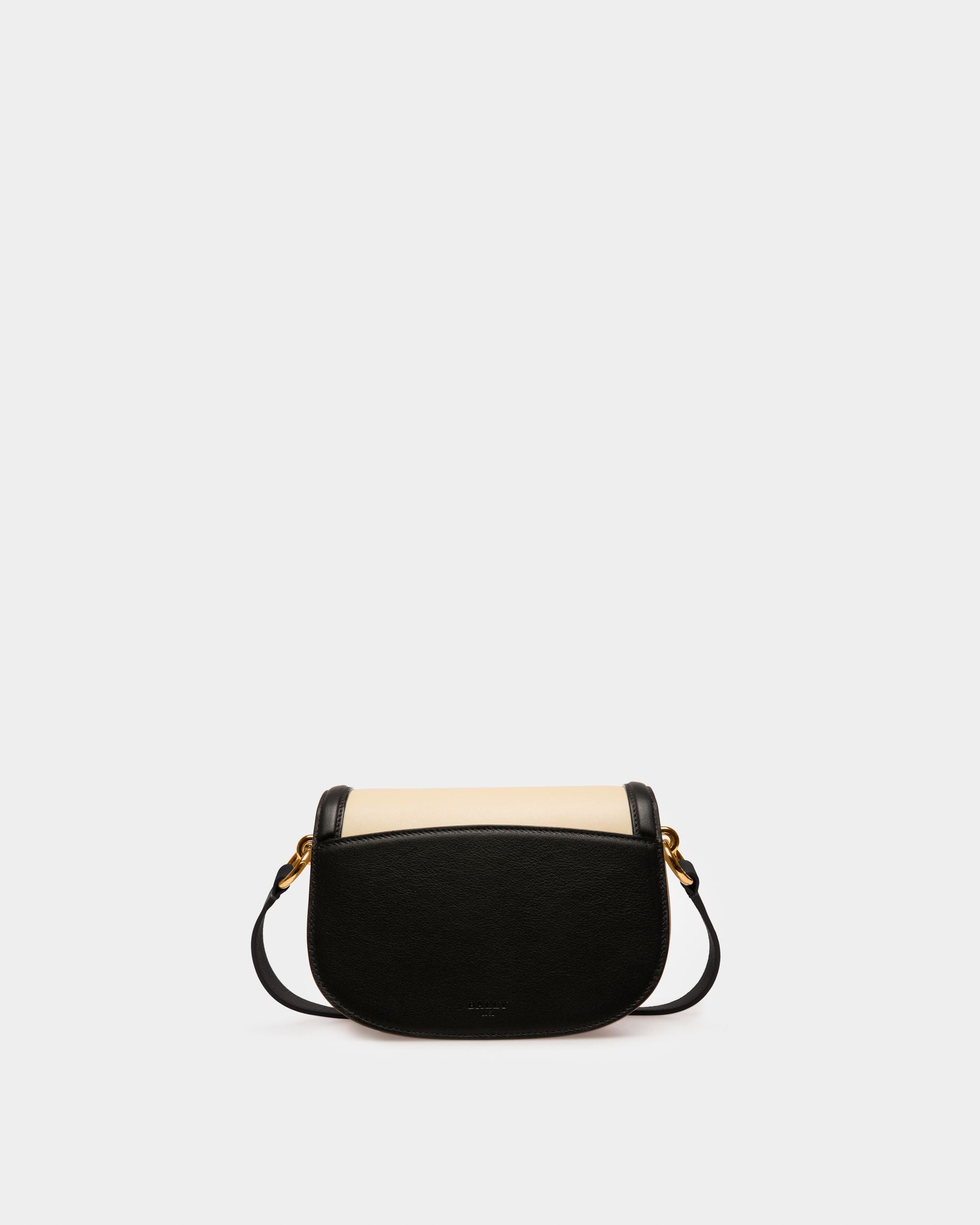 Baily Minibag In Pelle Beige Chiaro E Nera - Donna - Bally - 03