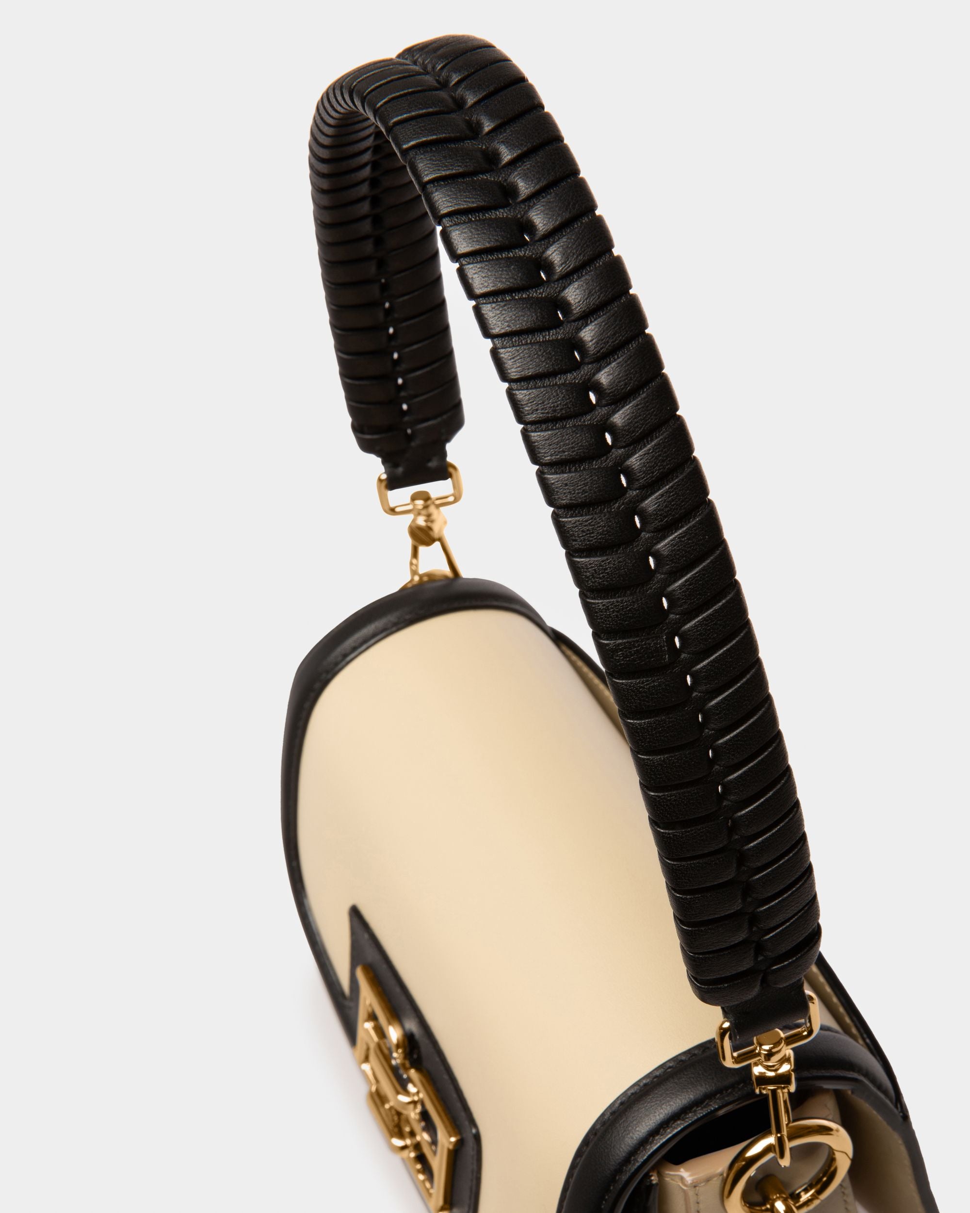 Baily Minibag In Pelle Beige Chiaro E Nera - Donna - Bally - 05