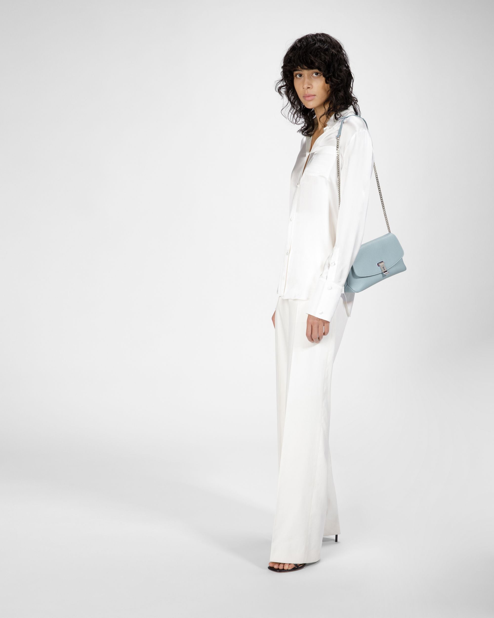Leena Borsa Mini In Pelle Azzurra - Donna - Bally - 08