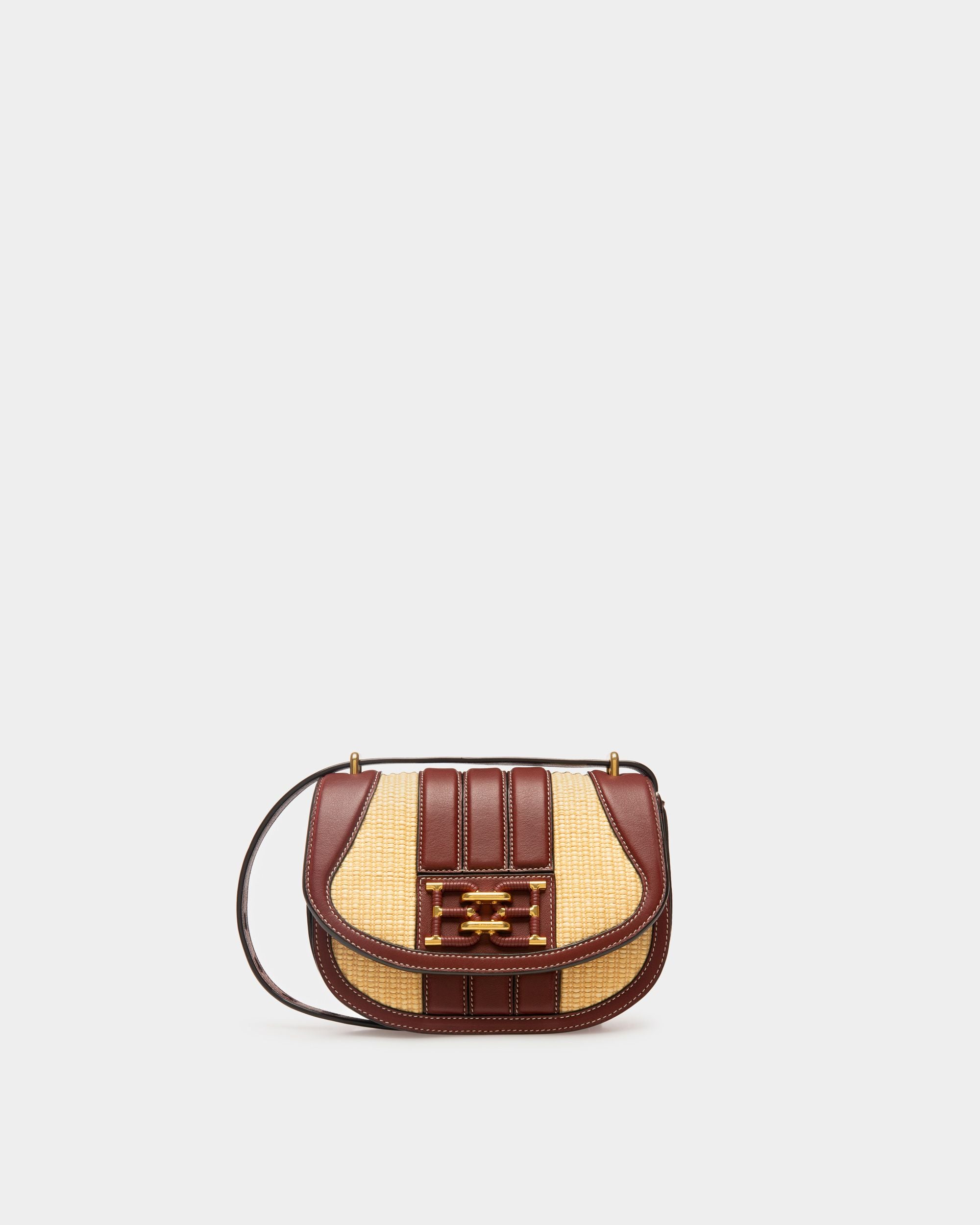 Baily Minibag In Tessuto E Pelle In Rosso Naturale E Rosso Antico - Donna - Bally - 01