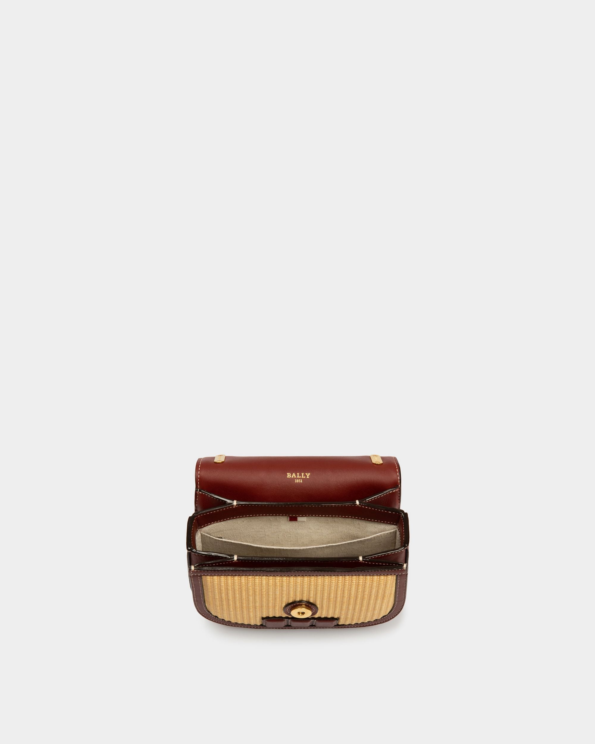 Baily Minibag In Tessuto E Pelle In Rosso Naturale E Rosso Antico - Donna - Bally - 03