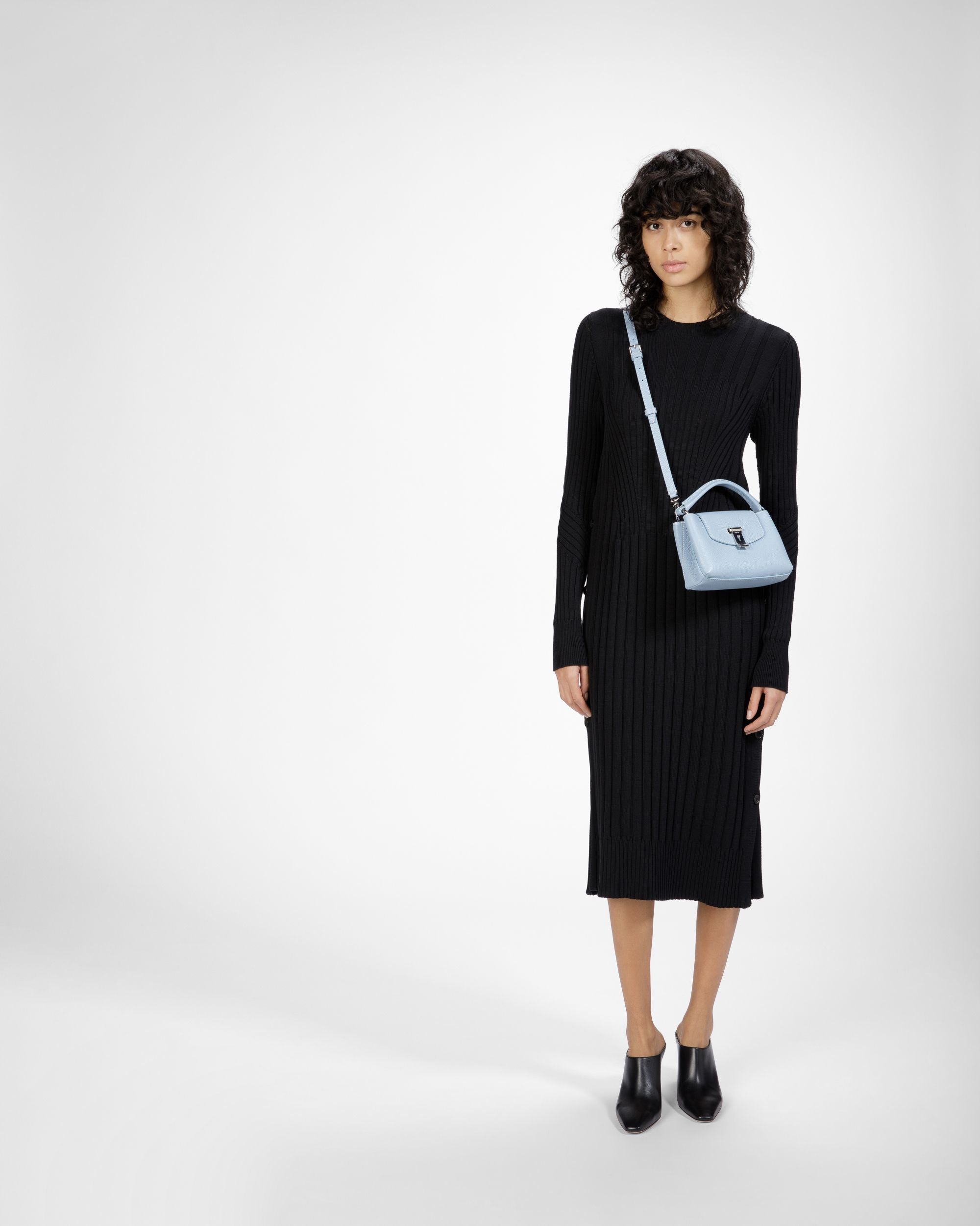 Layka Xs Borsa Mini In Pelle Azzurra - Donna - Bally - 06