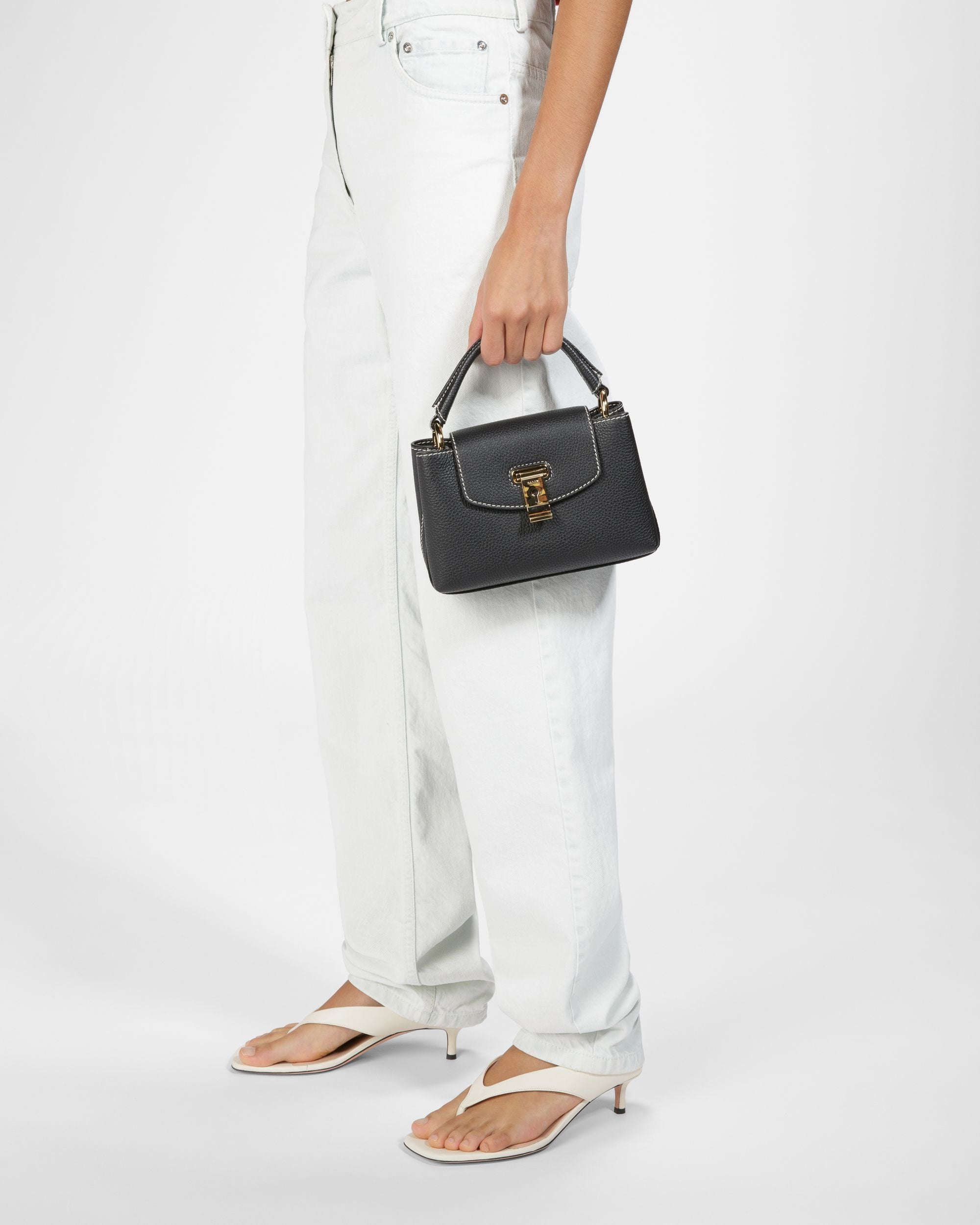 Layka Xs Borsa Mini In Pelle Nera - Donna - Bally - 09