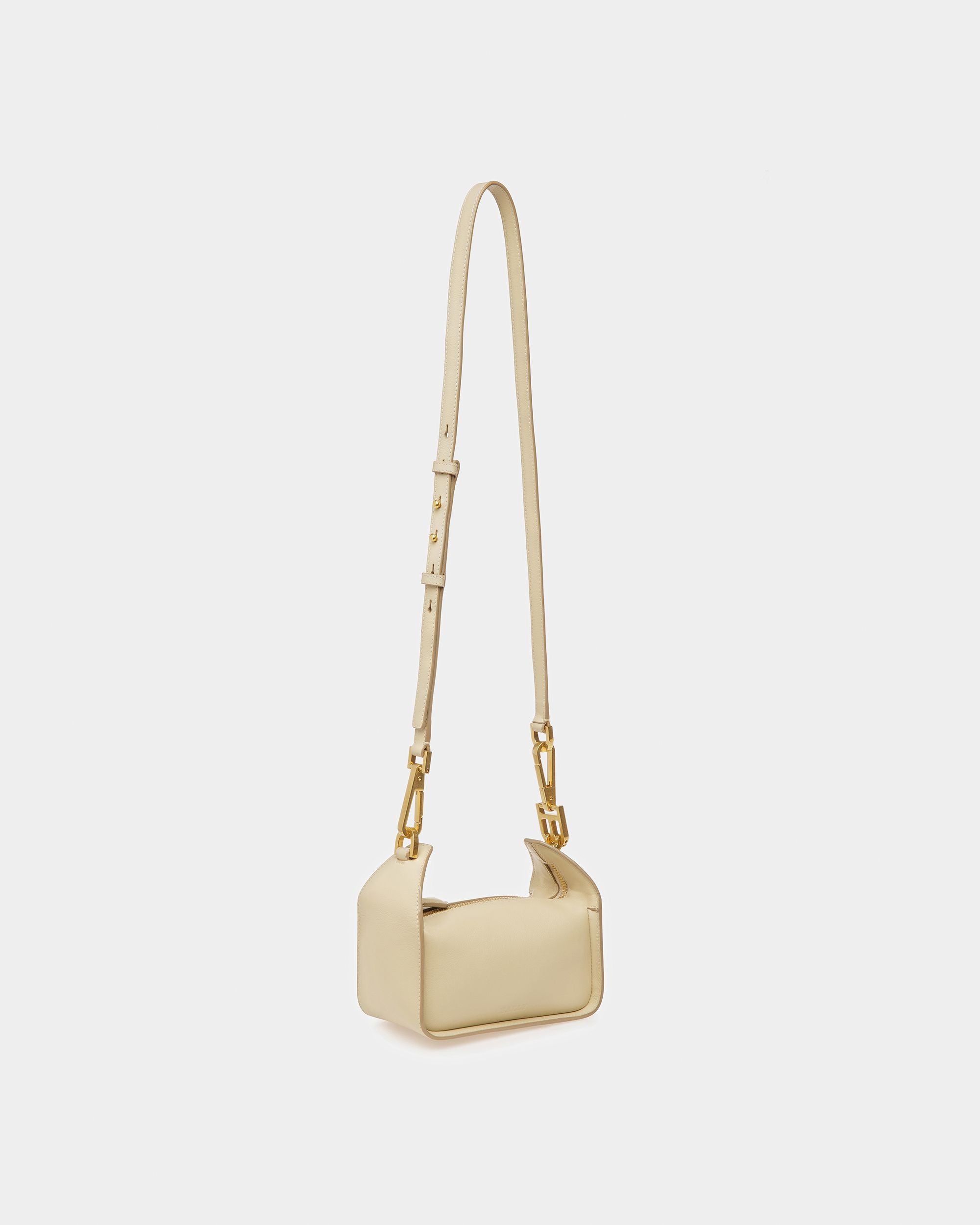 B-Hook Xs Borsa Mini In Pelle Beige Scuro - Donna - Bally - 08