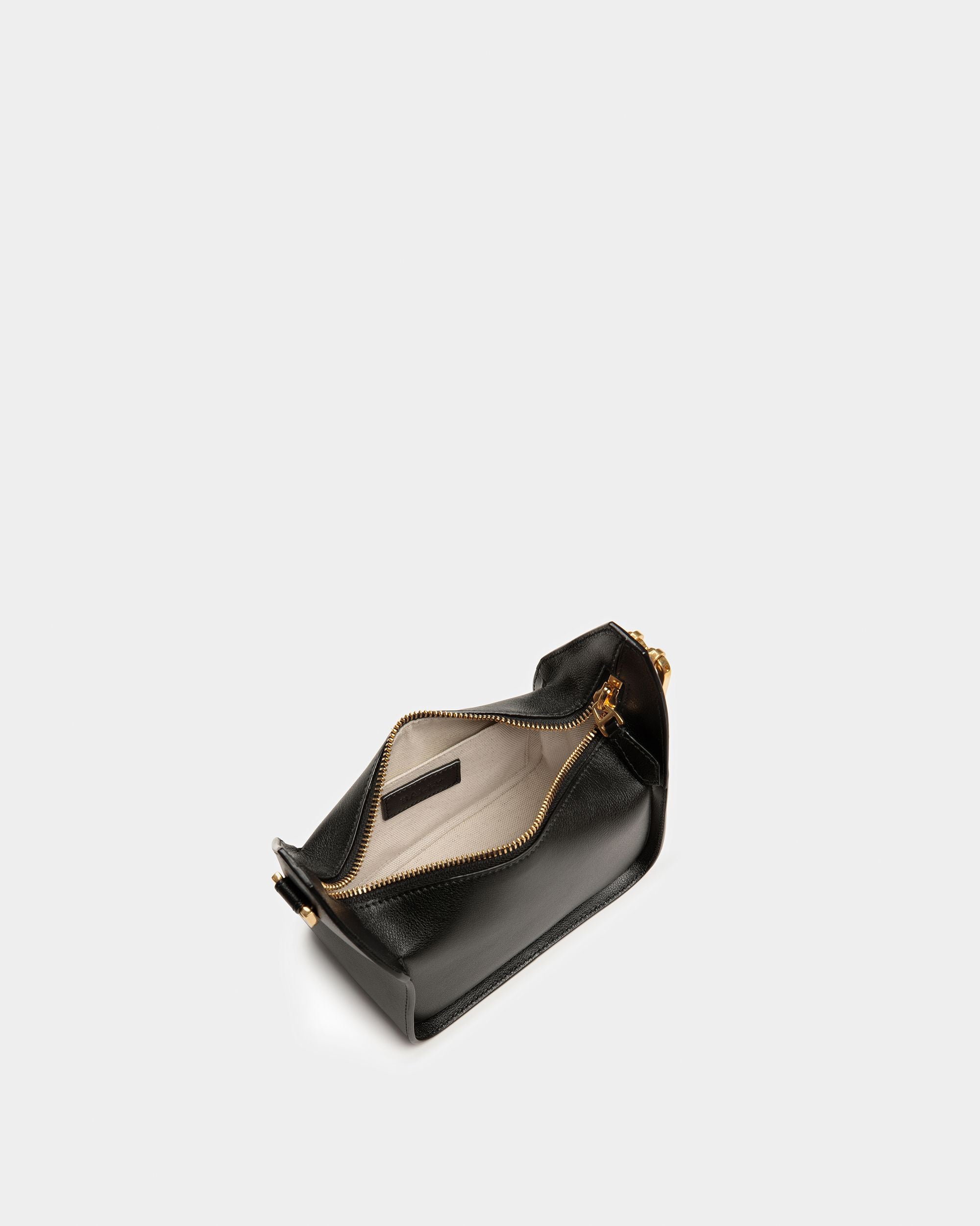 B-Hook Xs Borsa Mini In Pelle Nera - Donna - Bally - 04
