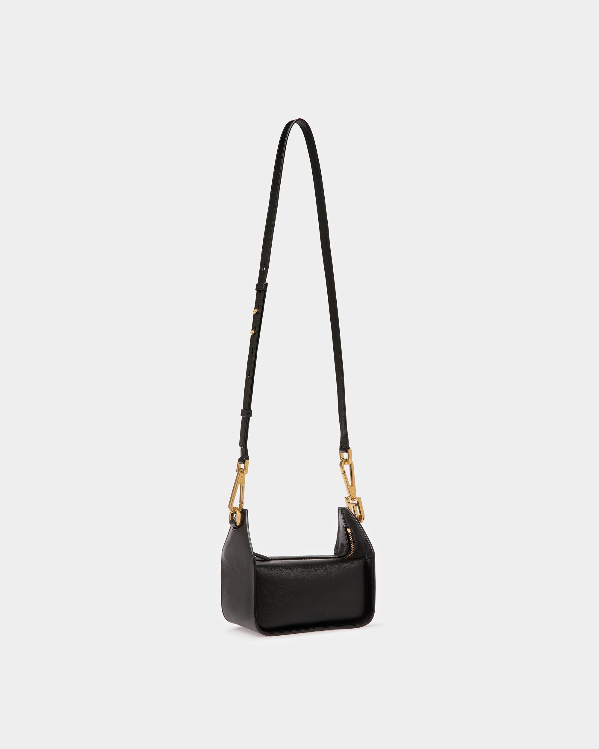 B-Hook Xs Borsa Mini In Pelle Nera - Donna - Bally - 05