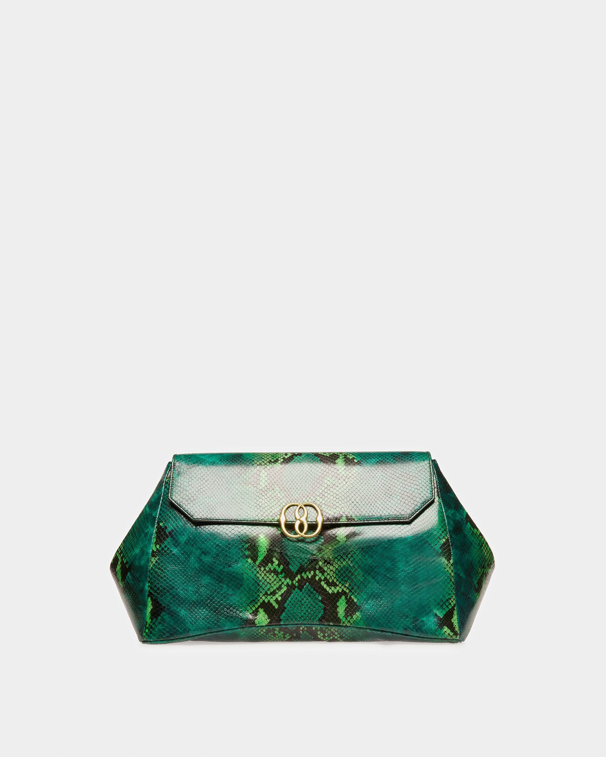 Maxi Clutch Emblem Fantasia Pitonata - Donna - Bally - 01