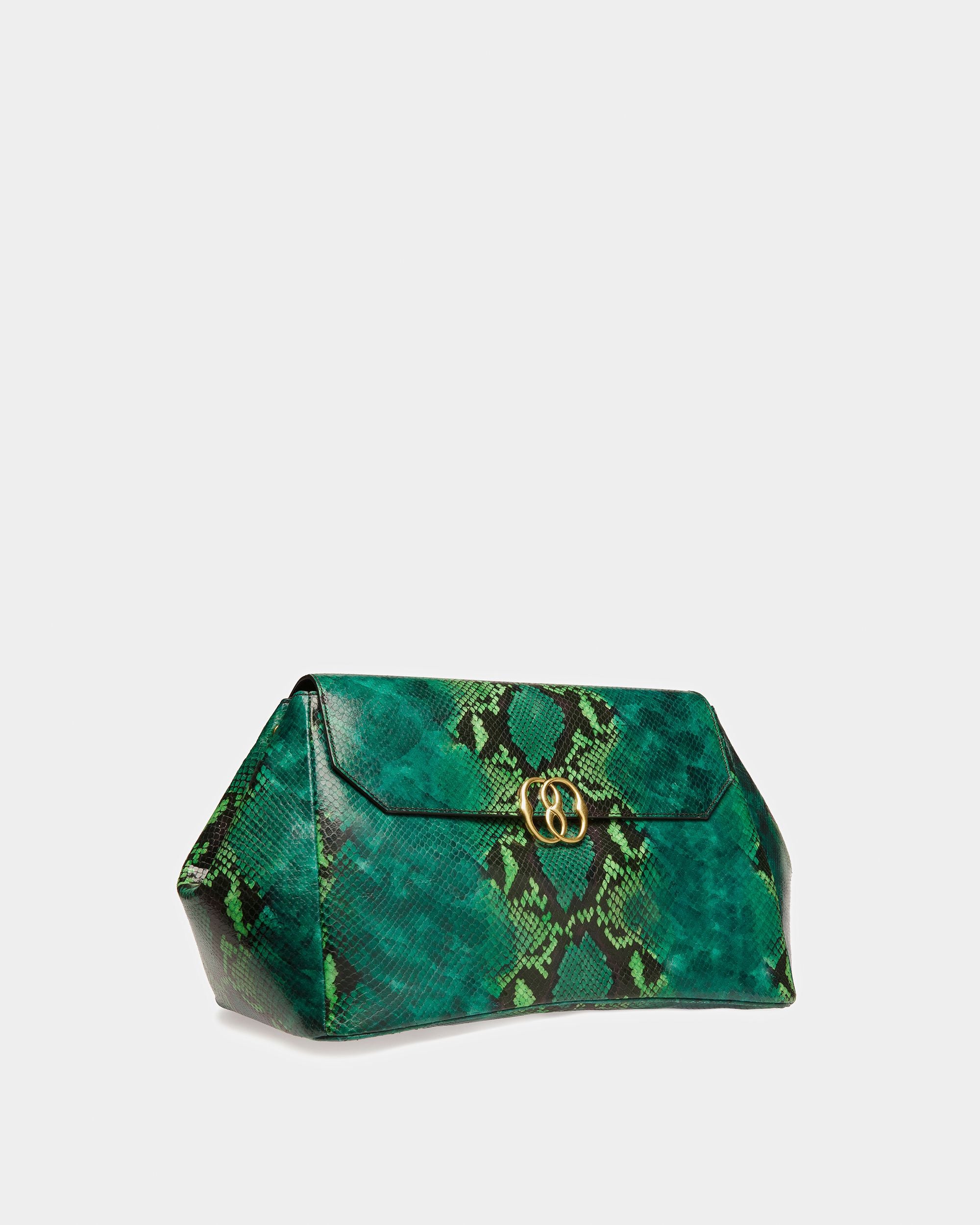 Maxi Clutch Emblem Fantasia Pitonata - Donna - Bally - 04