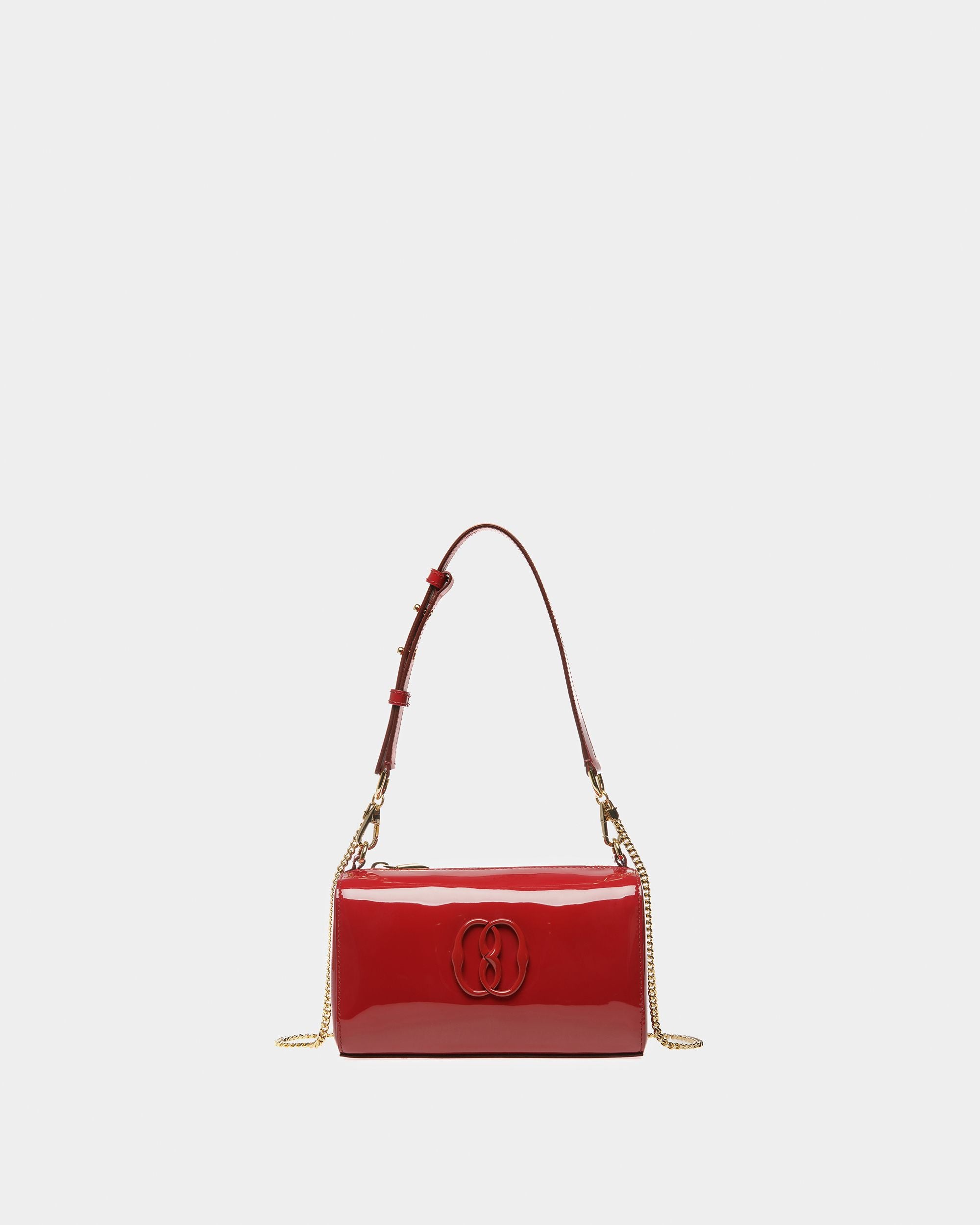 Borsa Mini Emblem In Pelle Rubino Scuro - Donna - Bally - 01