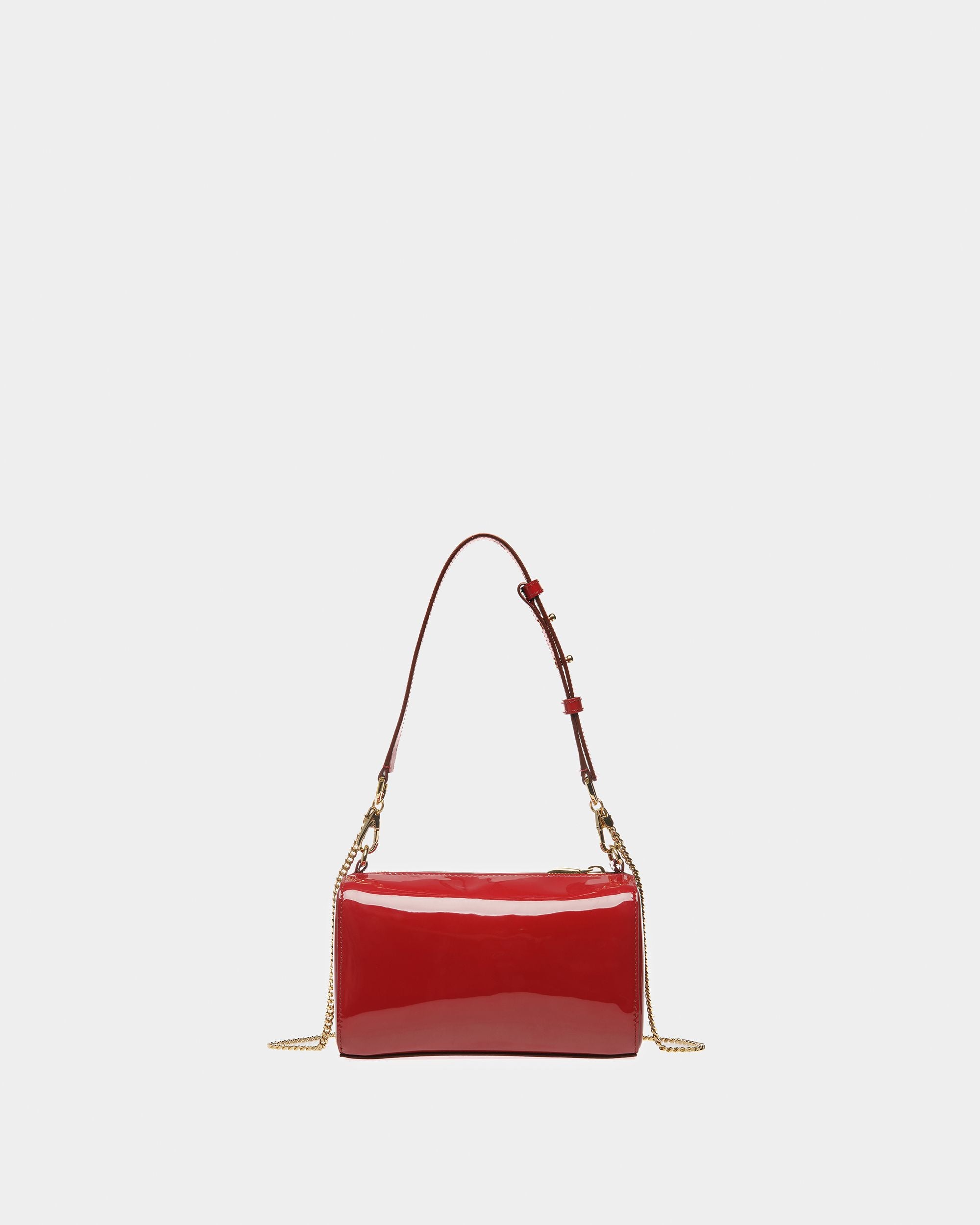 Borsa Mini Emblem In Pelle Rubino Scuro - Donna - Bally - 02