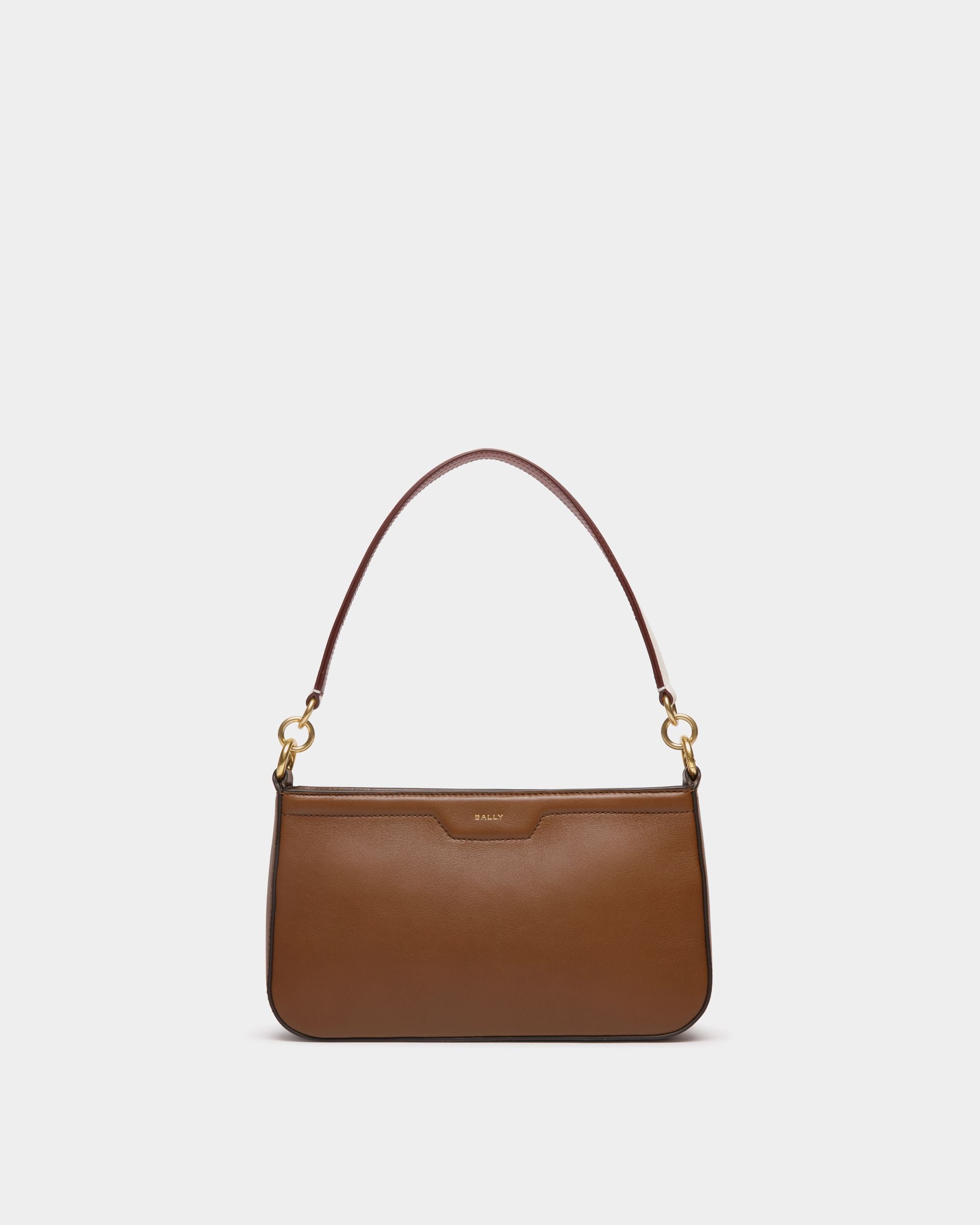 Borsa A Spalla Piccola Code In Pelle Marrone - Donna - Bally - 01