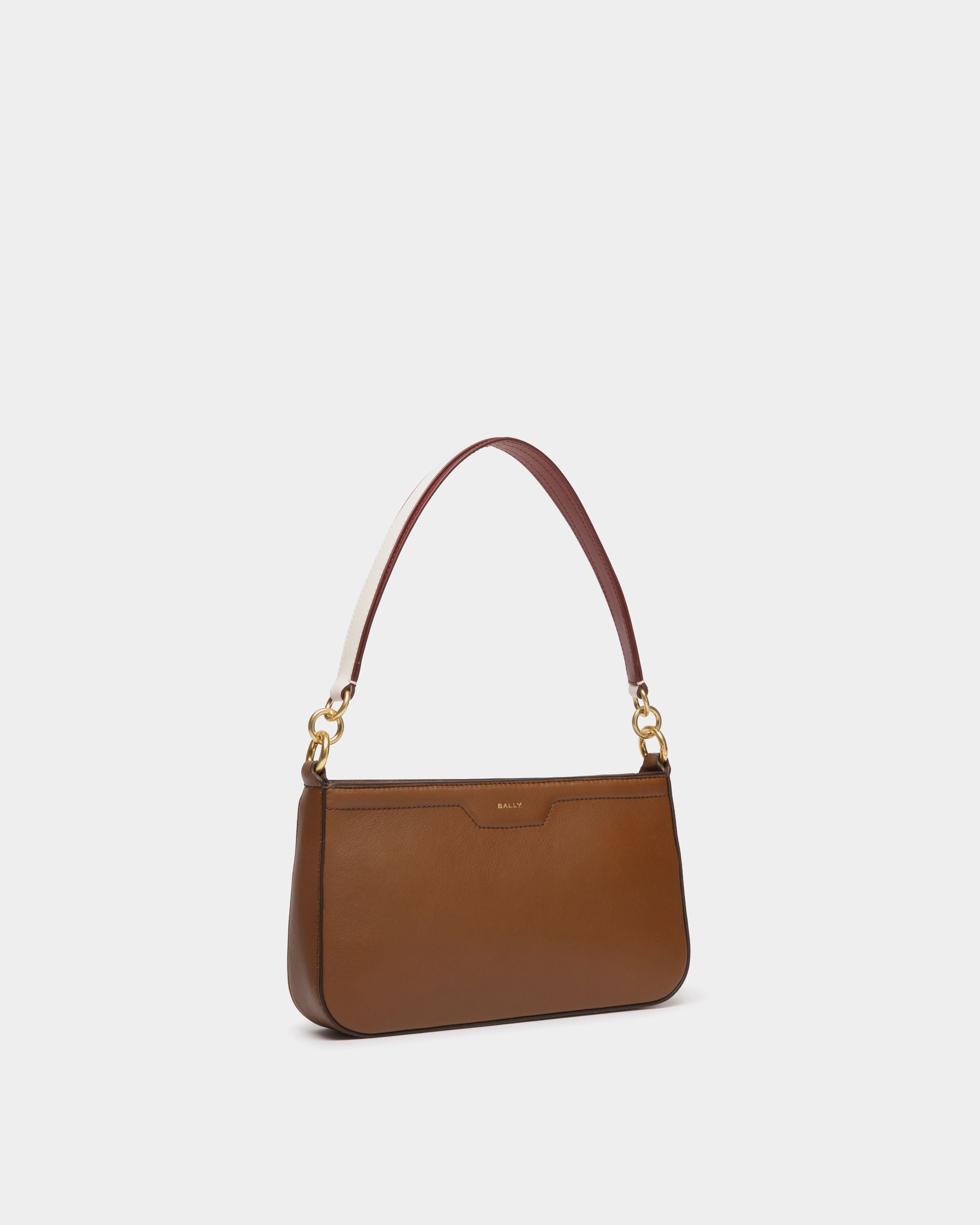 Borsa A Spalla Piccola Code In Pelle Marrone - Donna - Bally - 03