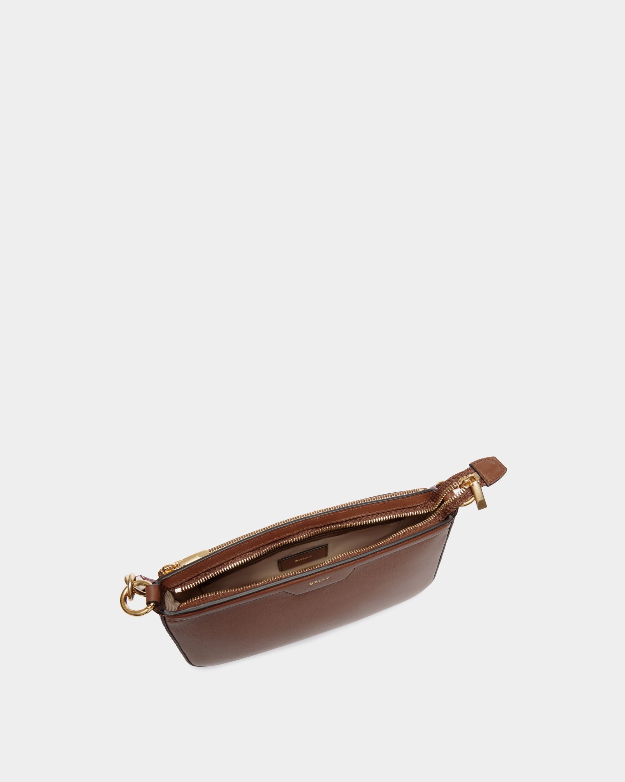 Borsa A Spalla Piccola Code In Pelle Marrone - Donna - Bally - 01