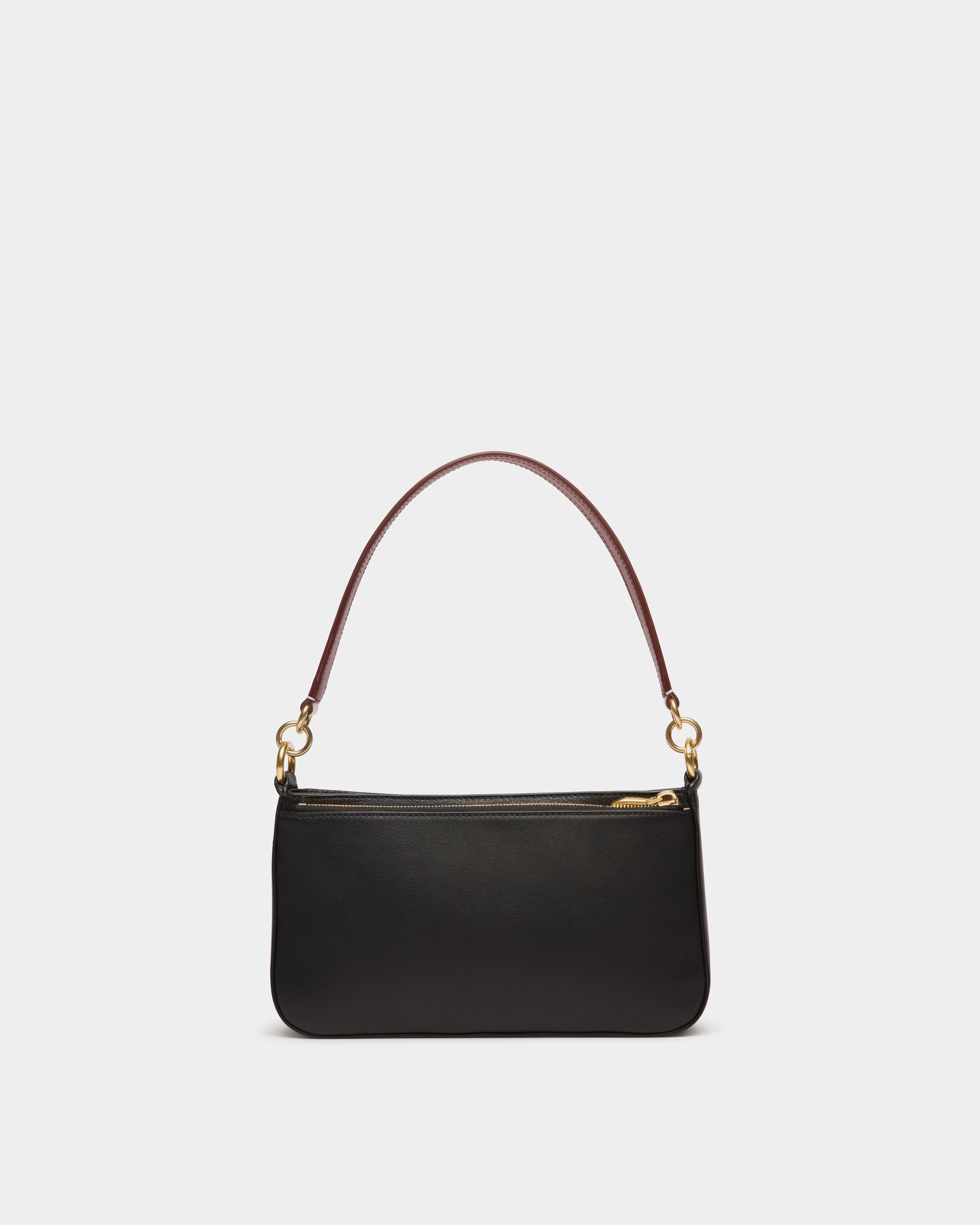 Borsa A Spalla Piccola Code In Pelle Nera - Donna - Bally - 03