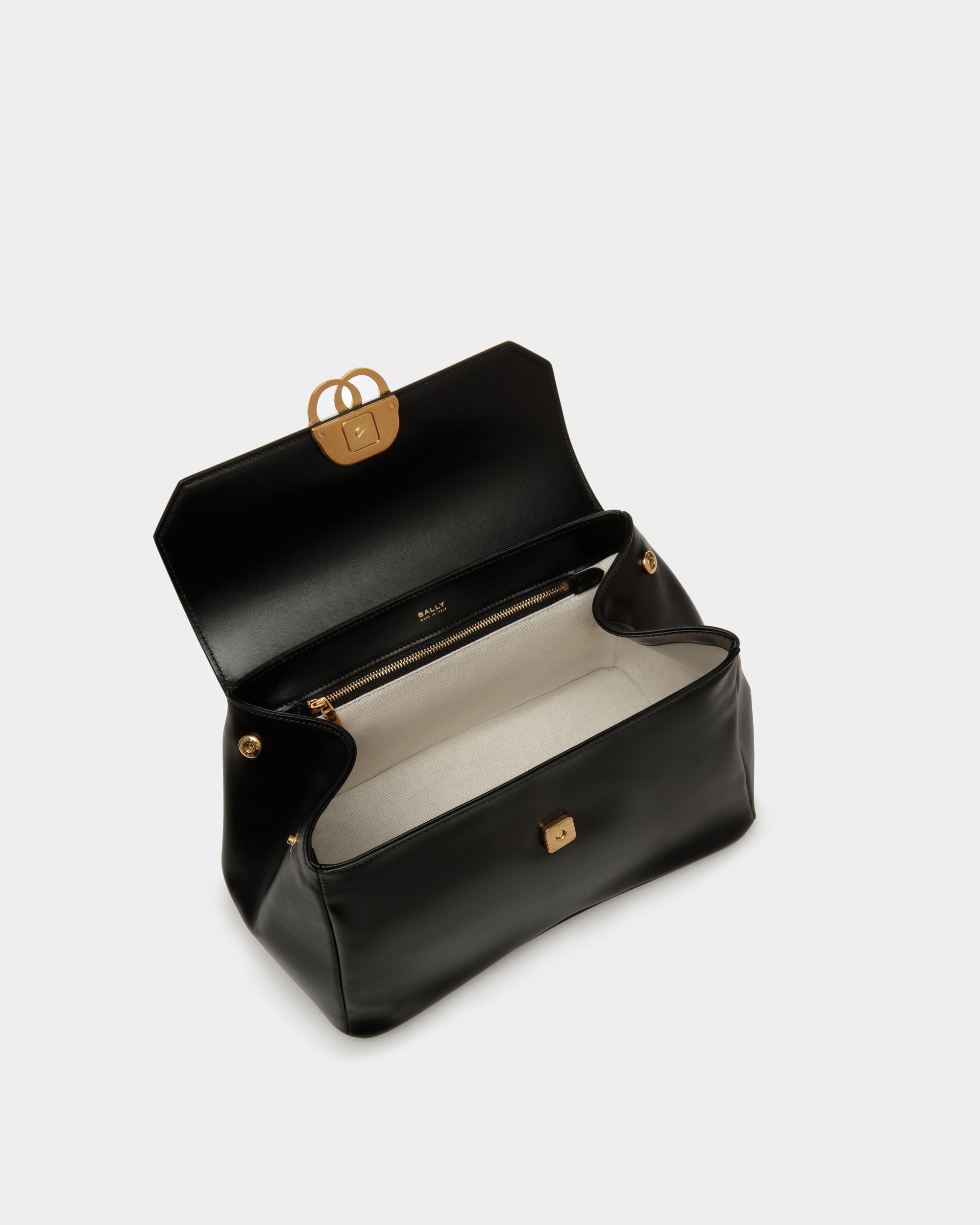Borsa A Spalla Emblem In Pelle Liscia - Donna - Bally - 04