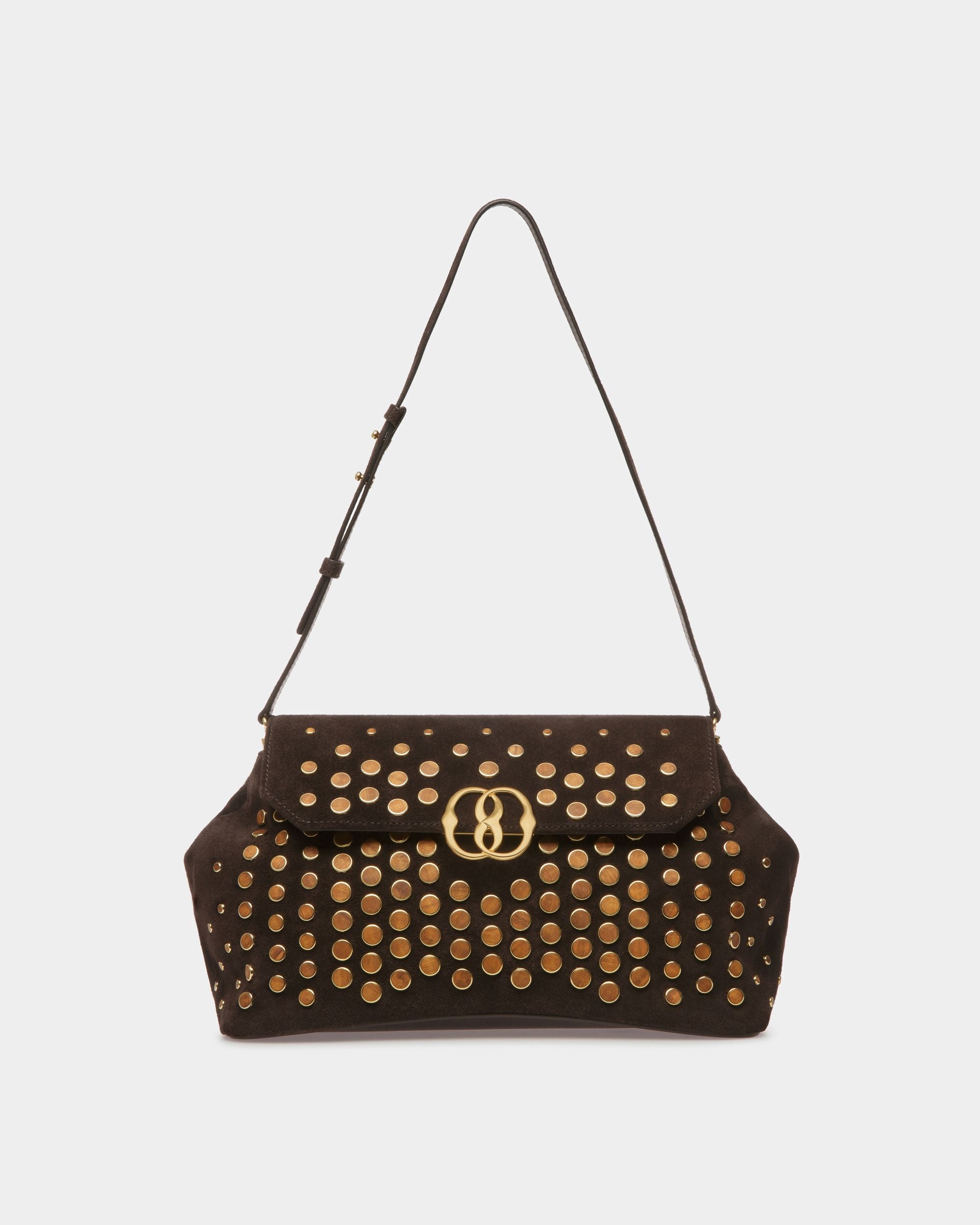 Borsa A Spalla Emblem In Pelle Marrone - Donna - Bally - 01