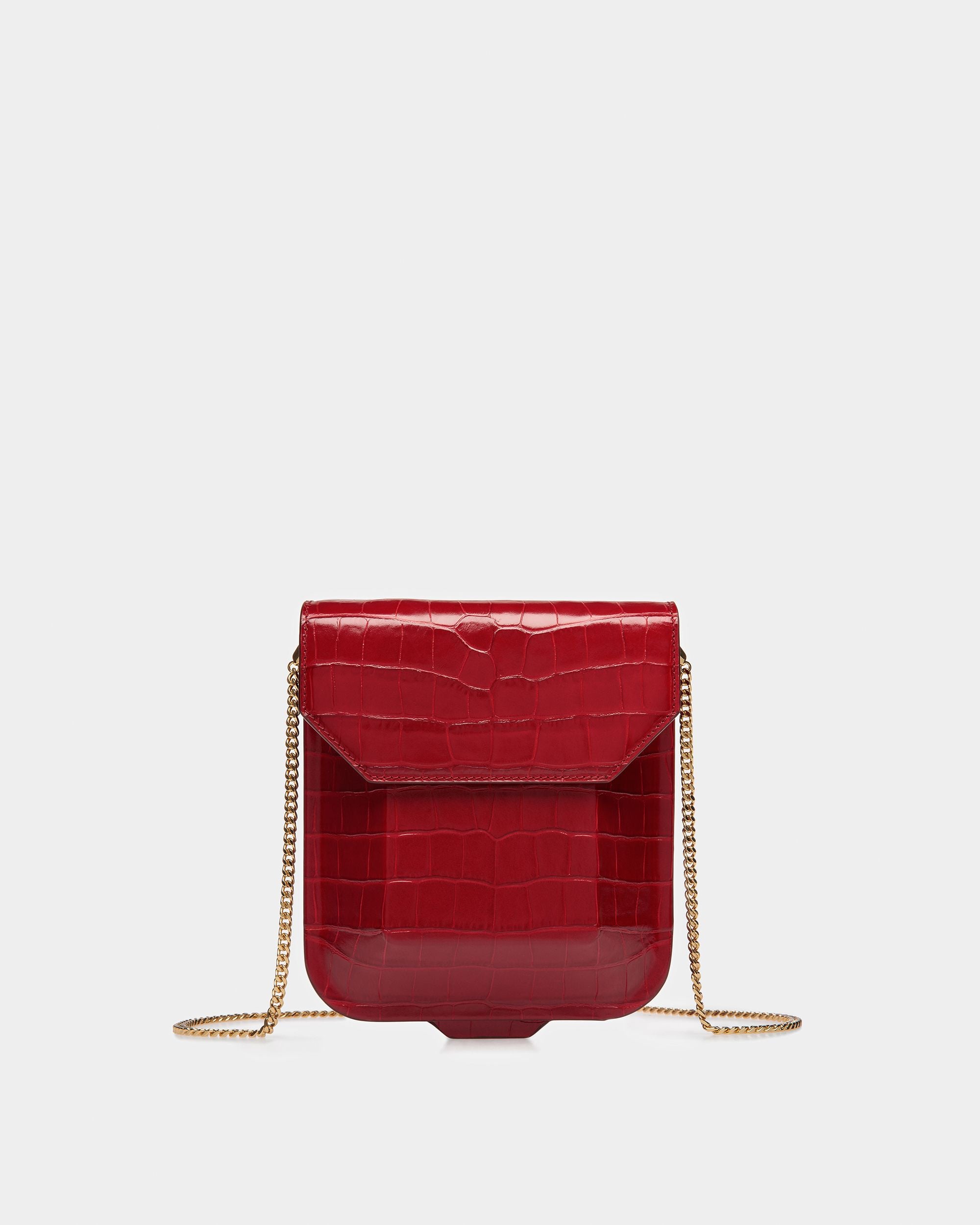 Borsa Mini To Go In Pelle Goffrata Cocco - Donna - Bally - 07