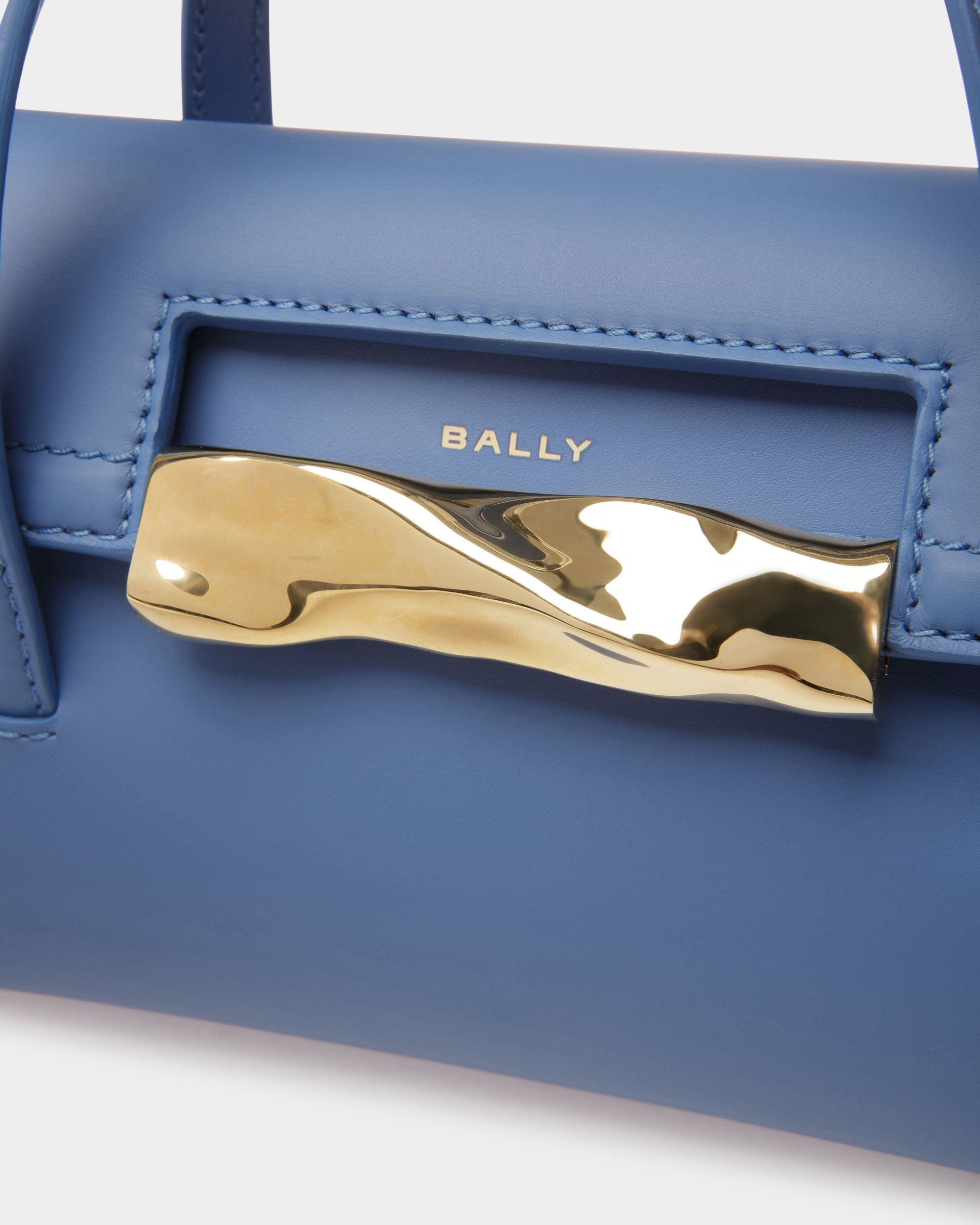 Borsa Mini Baroque In Pelle Blue Kiss - Donna - Bally - 06