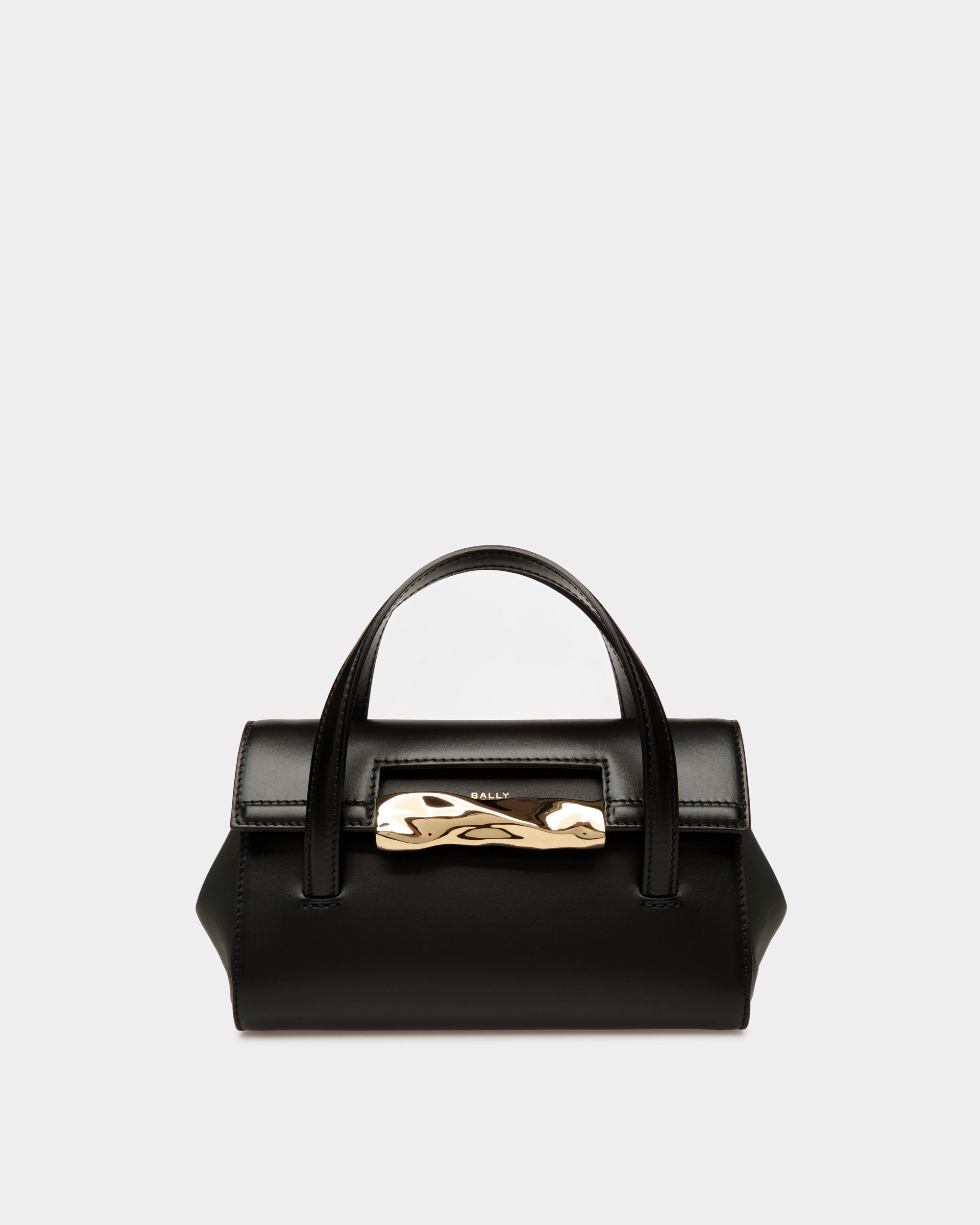 Borsa Mini Baroque In Pelle Nera - Donna - Bally - 01