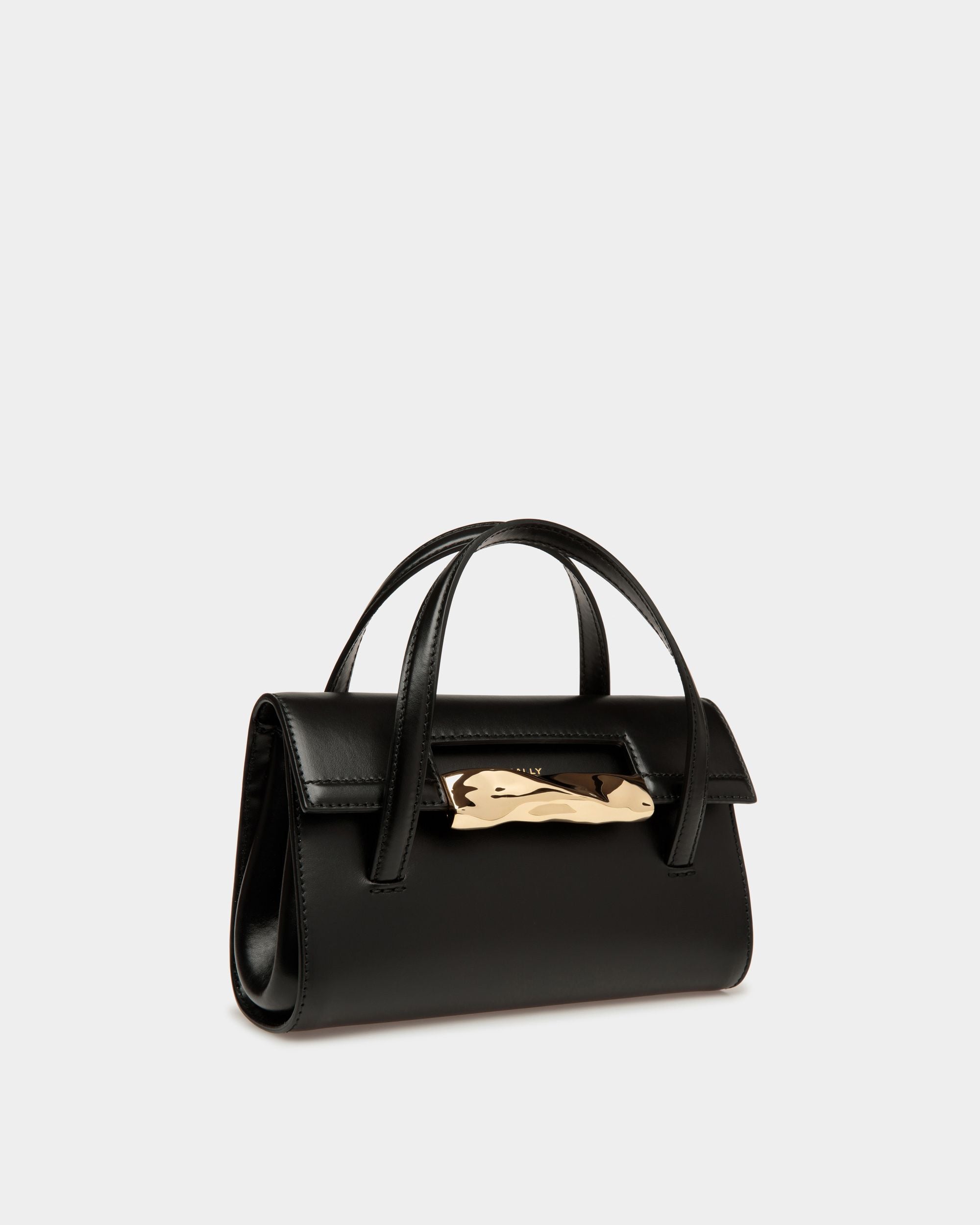 Borsa Mini Baroque In Pelle Nera - Donna - Bally - 03