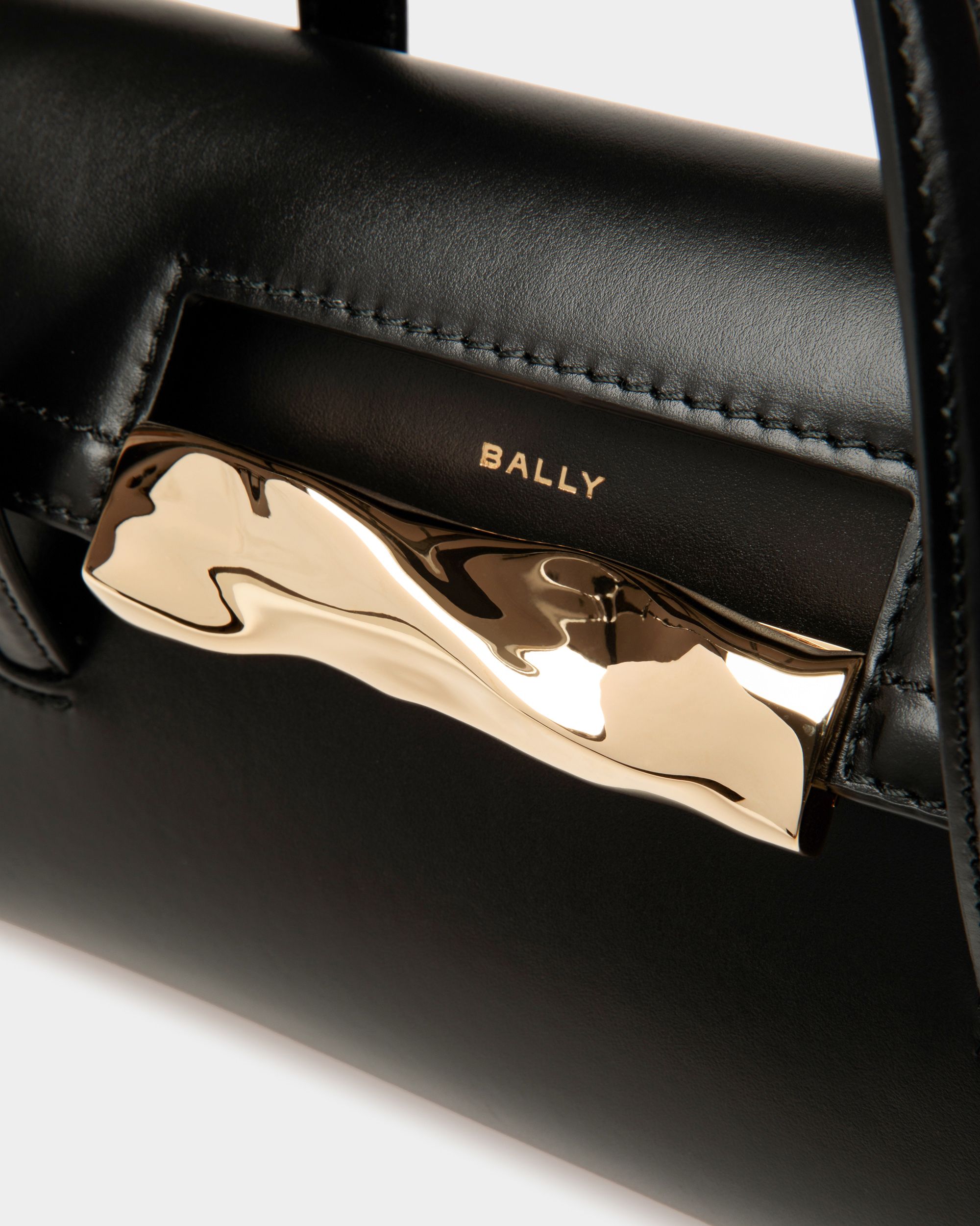 Borsa Mini Baroque In Pelle Nera - Donna - Bally - 05