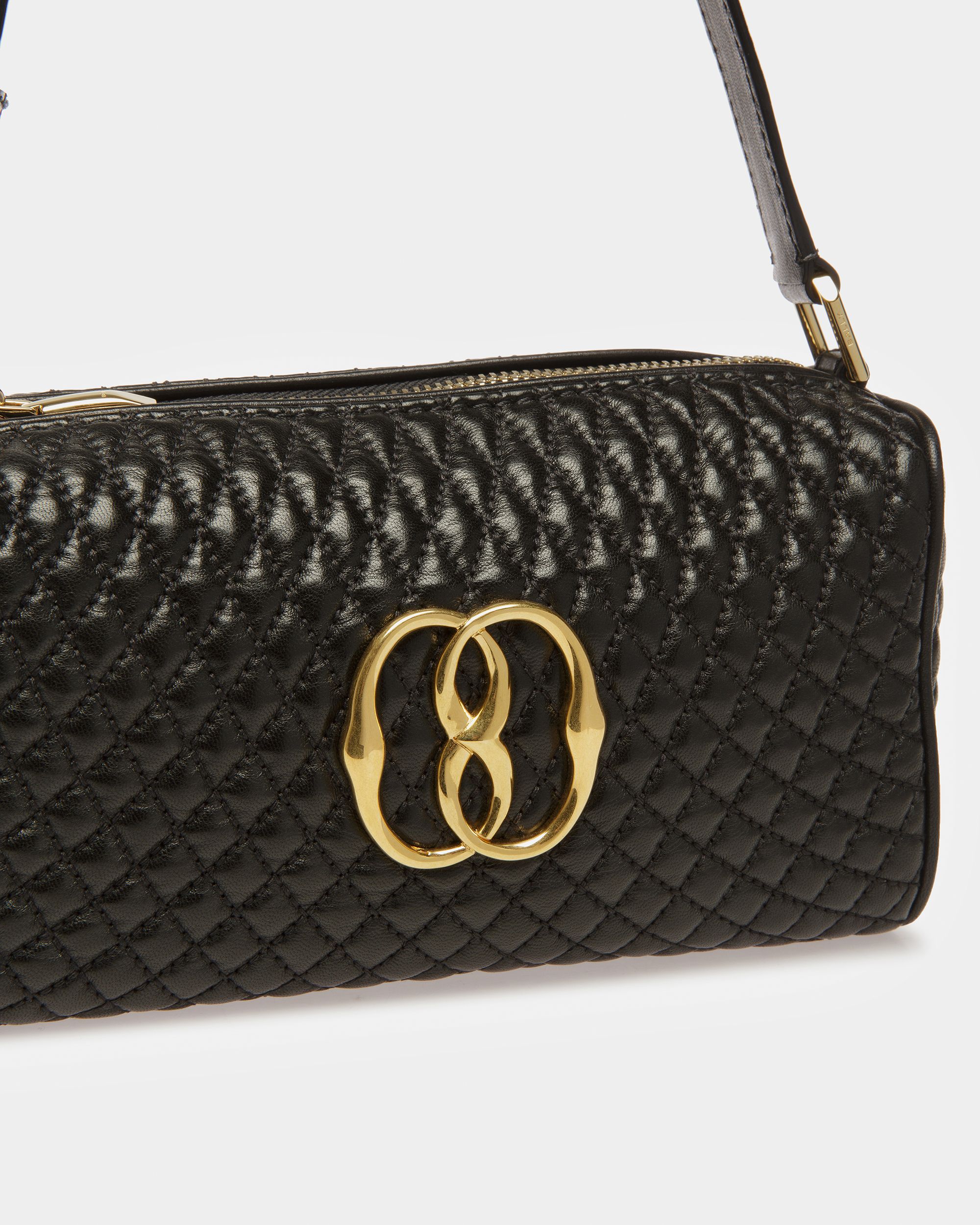 Borsa Mini Emblem In Pelle Trapuntata - Donna - Bally - 06