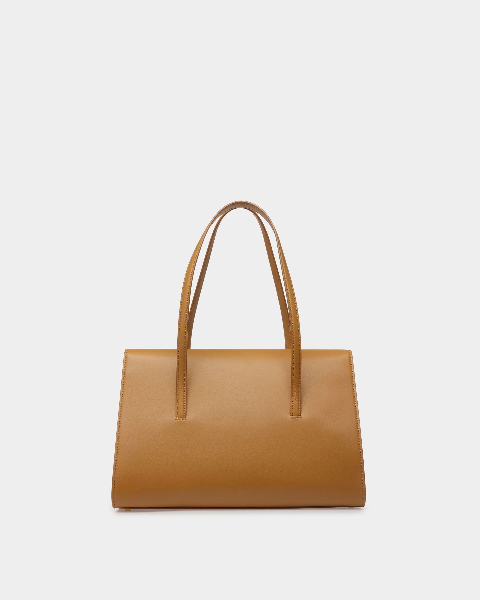 Borsa A Spalla Baroque In Pelle Ocra - Donna - Bally - 03
