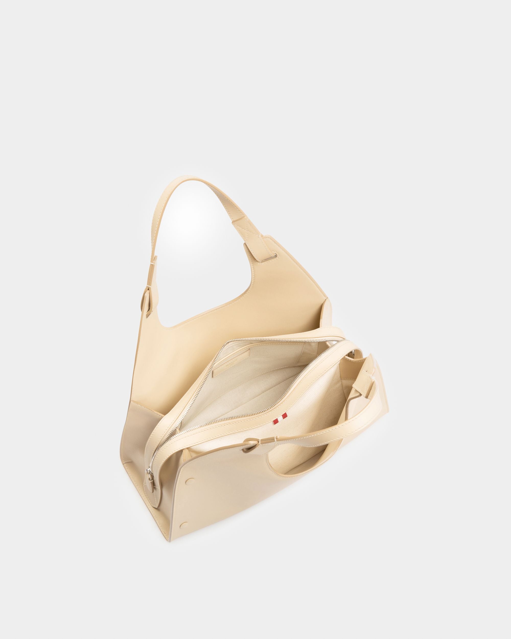 Ahres Borsa A Tracolla In Pelle Beige Chiaro - Donna - Bally - 04
